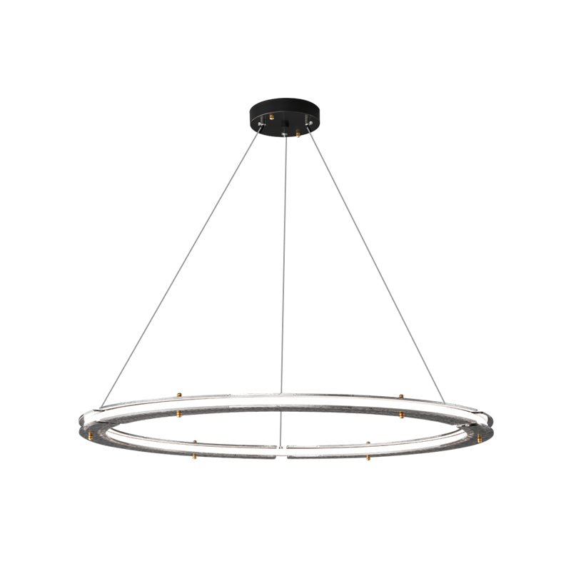 Lunara Dual-Ring Crystal Chandelier - Blowlighting