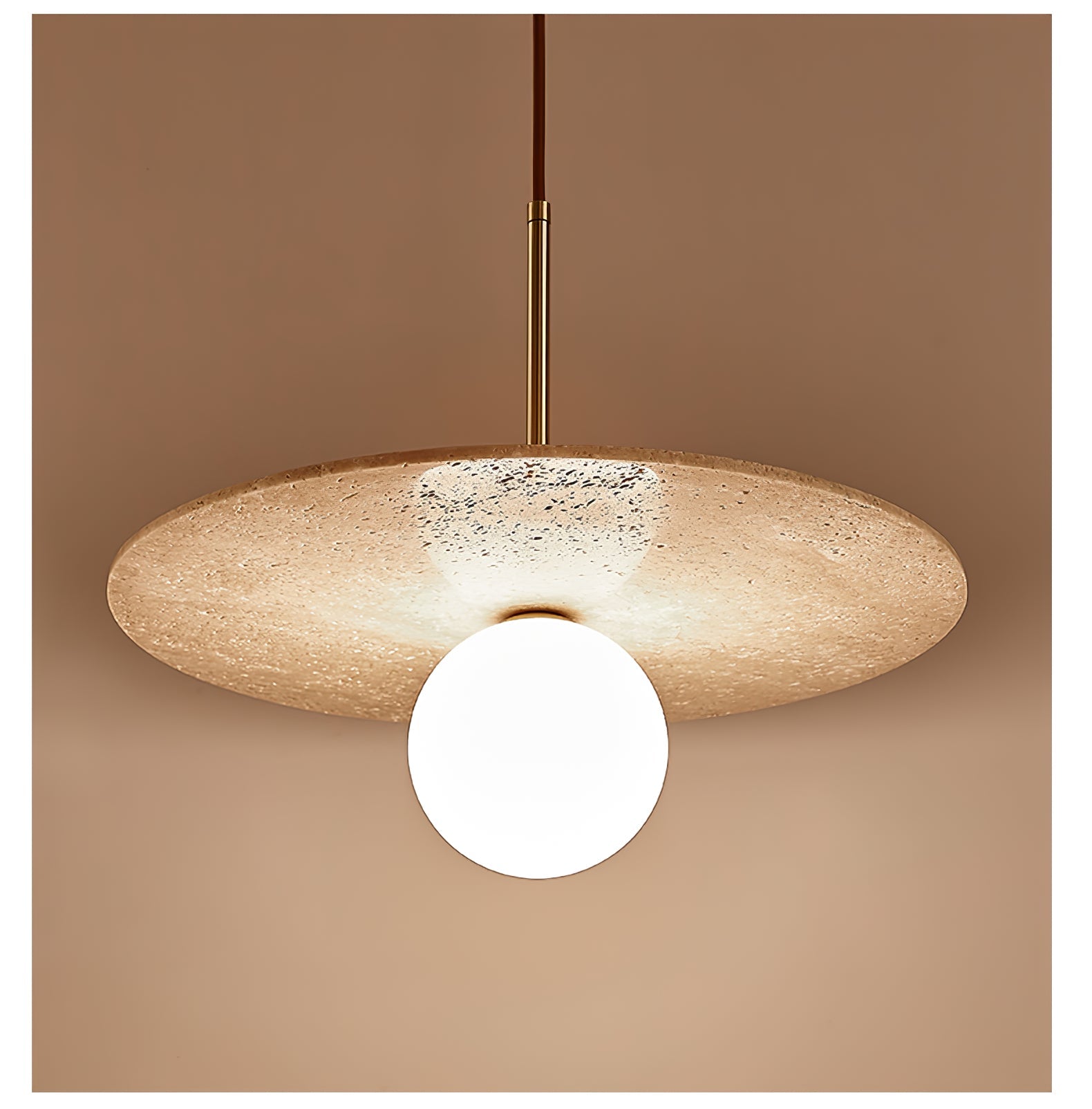Vera Travertine Pendant Light - Neutralighting