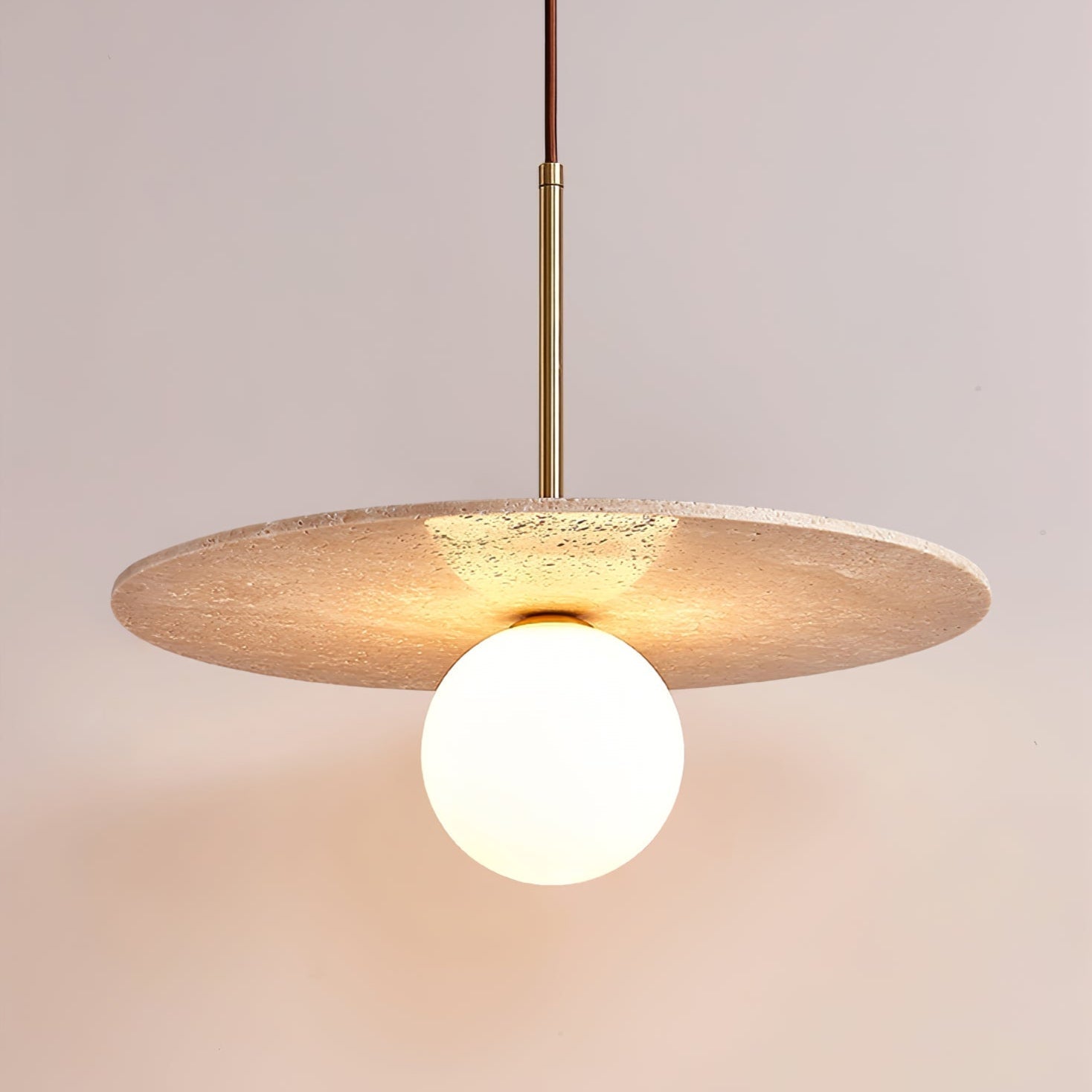 Vera Travertine Pendant Light - Neutralighting