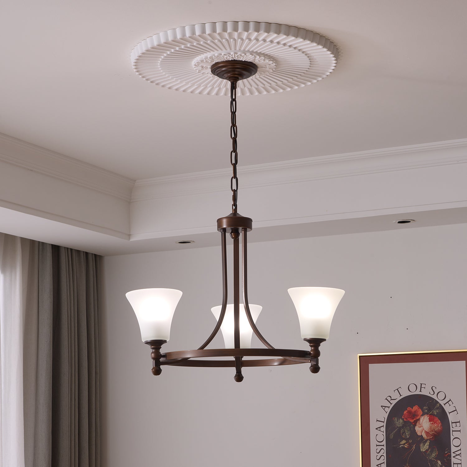 Celestine Traditionelle Eleganz Vintage Glow Kronleuchter-Letslighting