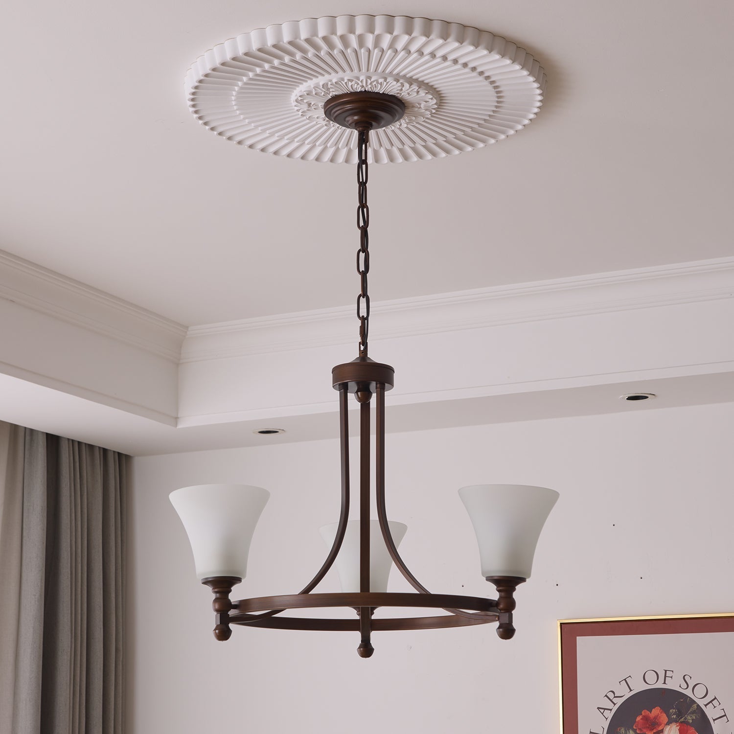 Celestine Traditionelle Eleganz Vintage Glow Kronleuchter-Letslighting