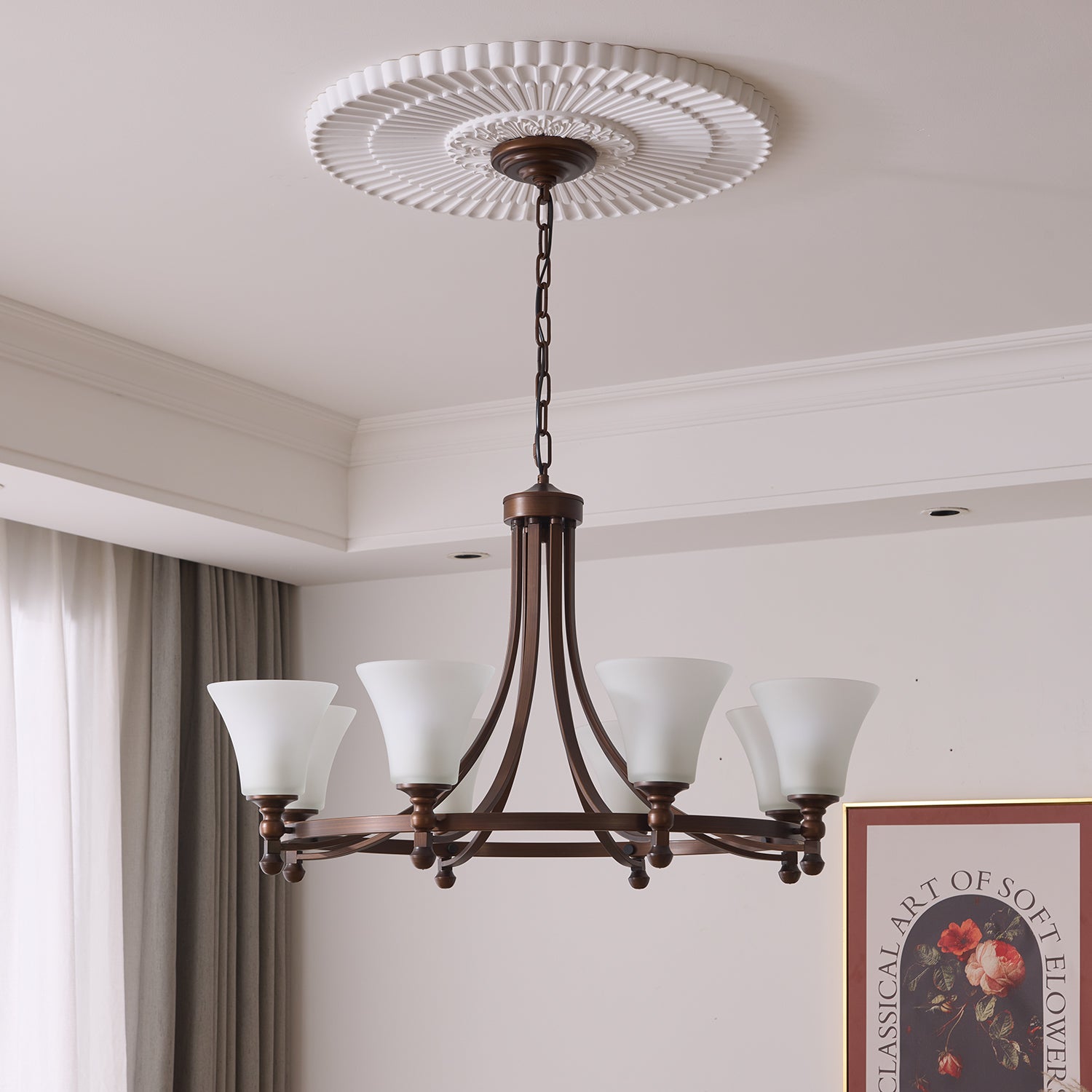 Celestine Traditionelle Eleganz Vintage Glow Kronleuchter-Letslighting