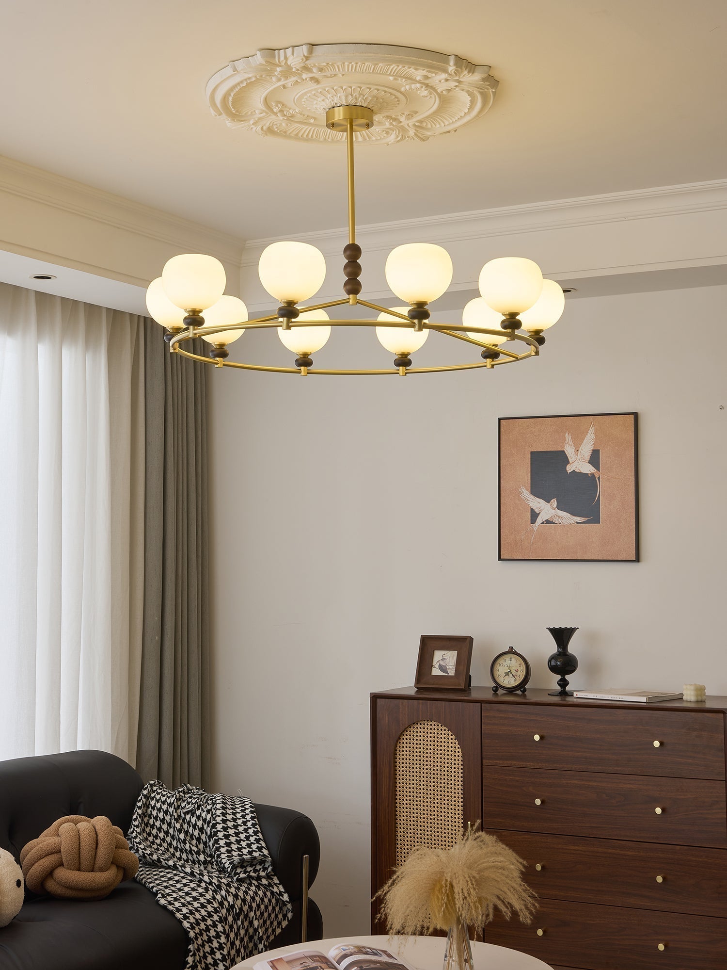 Nydoriel Premium Nordic Art Holz-Kronleuchter-Letslighting