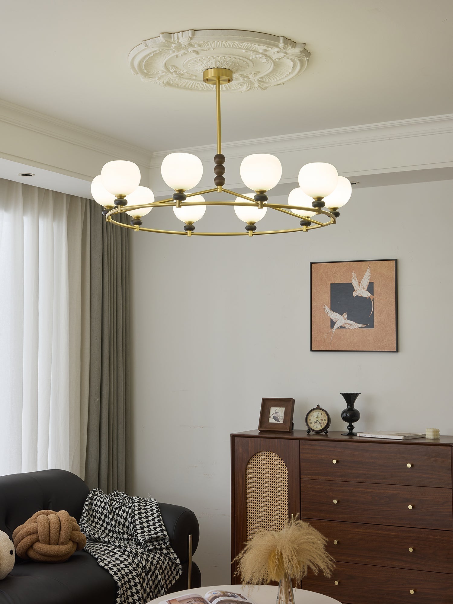 Nydoriel Premium Nordic Art Holz-Kronleuchter-Letslighting