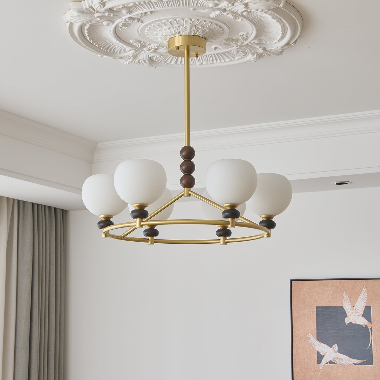 Nydoriel Premium Nordic Art Holz-Kronleuchter-Letslighting