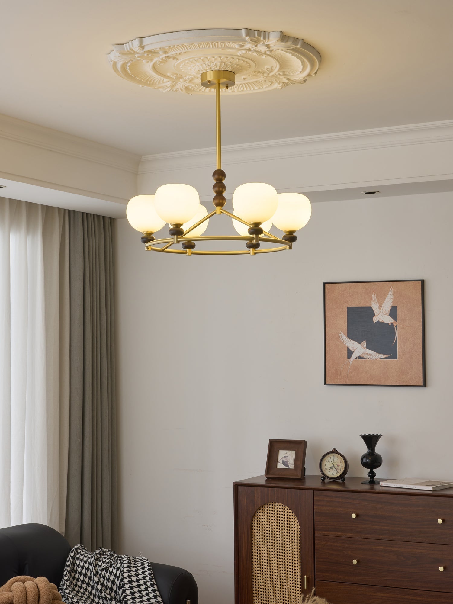 Nydoriel Premium Nordic Art Holz-Kronleuchter-Letslighting