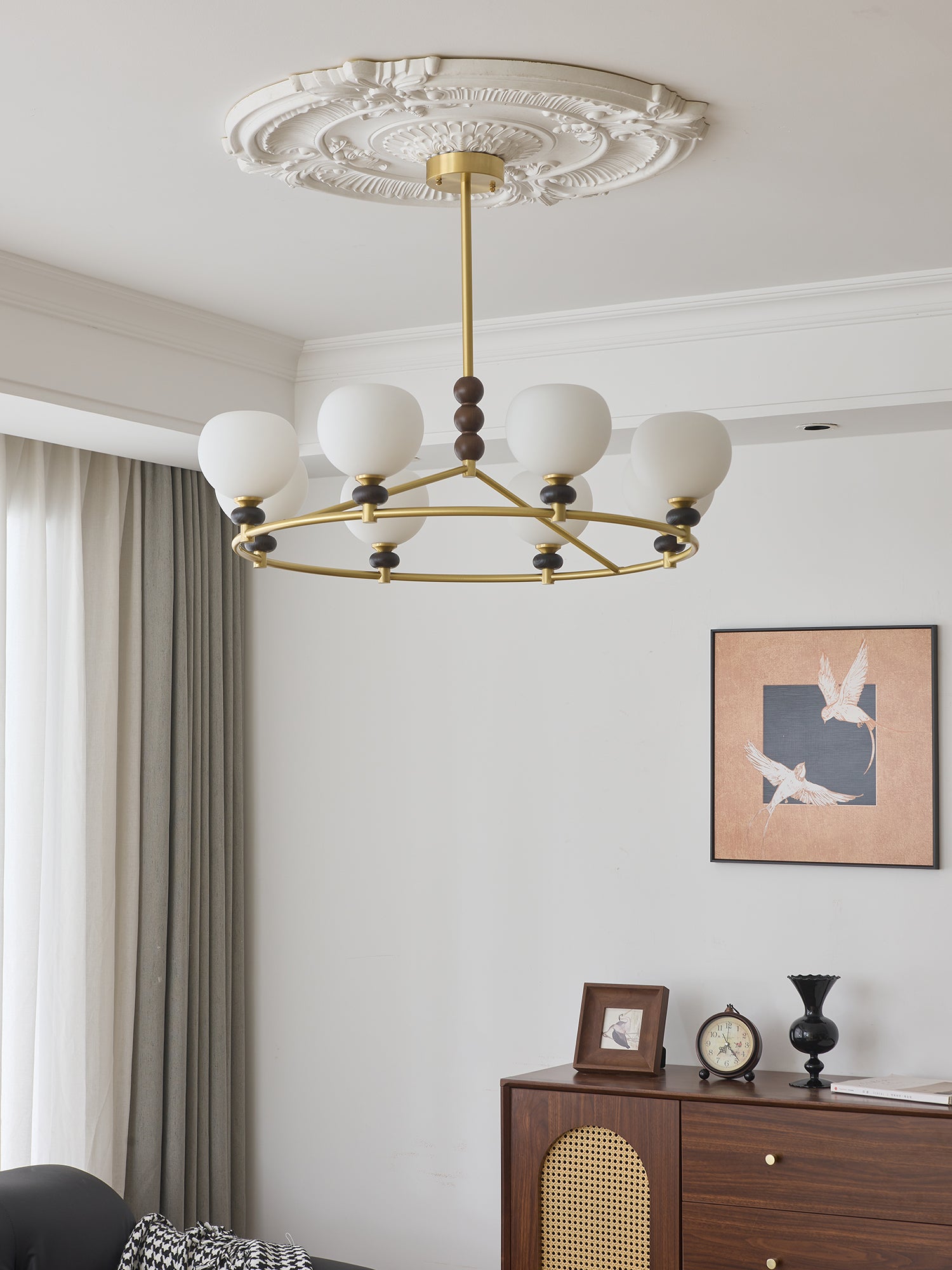 Nydoriel Premium Nordic Art Holz-Kronleuchter-Letslighting