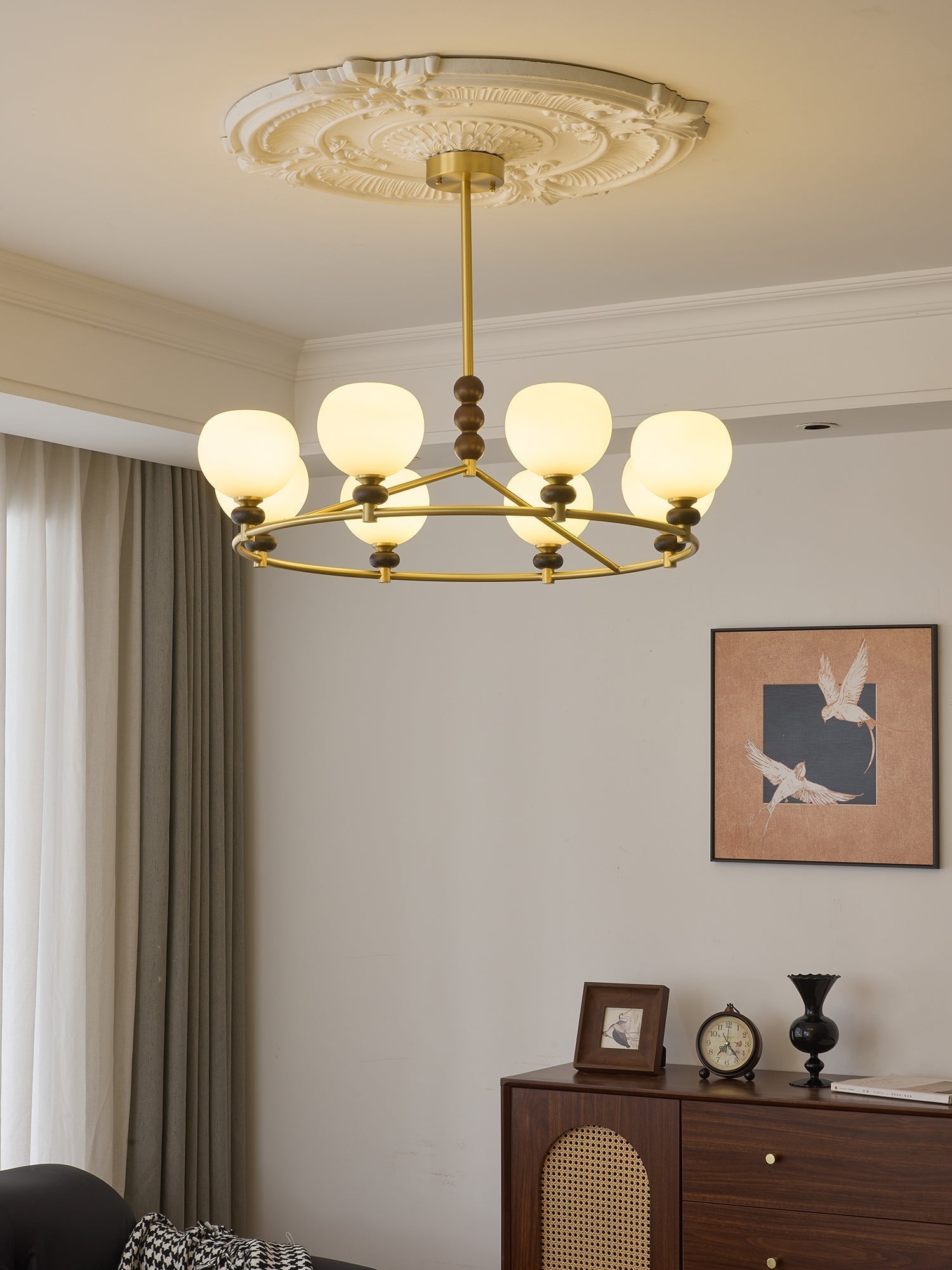 Nydoriel Premium Nordic Art Holz-Kronleuchter-Letslighting