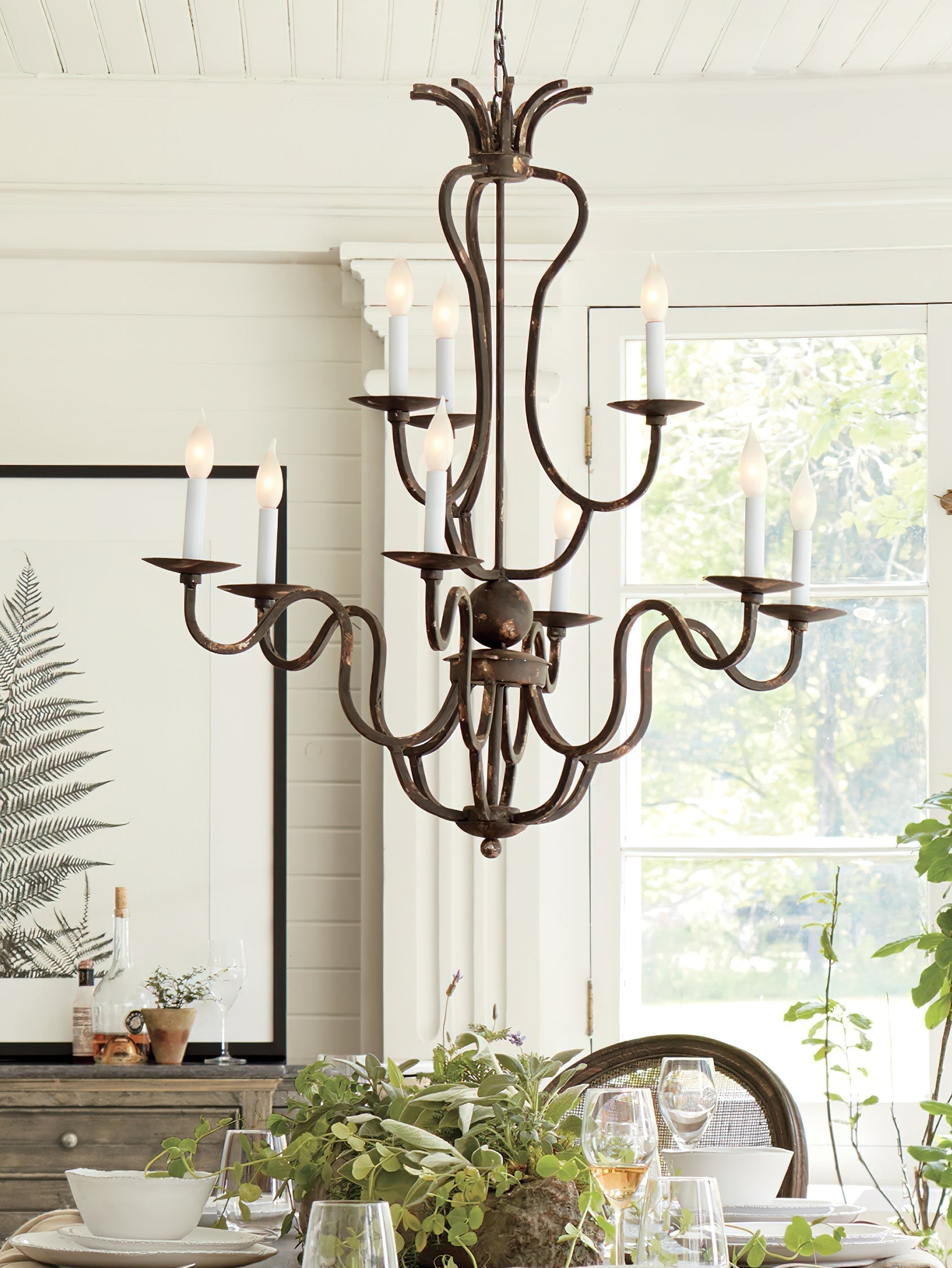 Bolt Industrieller Vintage-Luxus-Kronleuchter aus Bronze-Letslighting