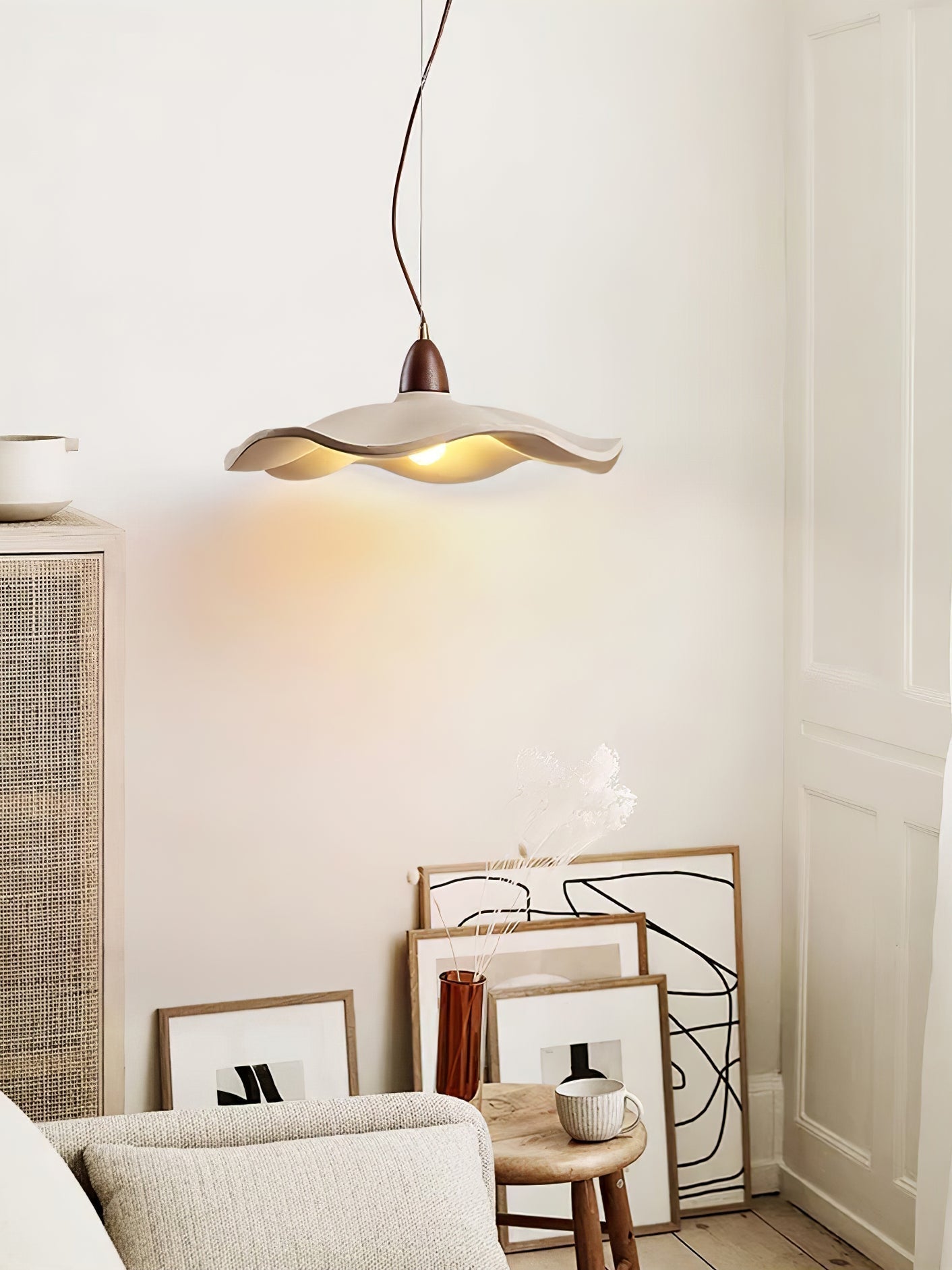 Siro Zement Welle Pendelleuchte-Letslighting