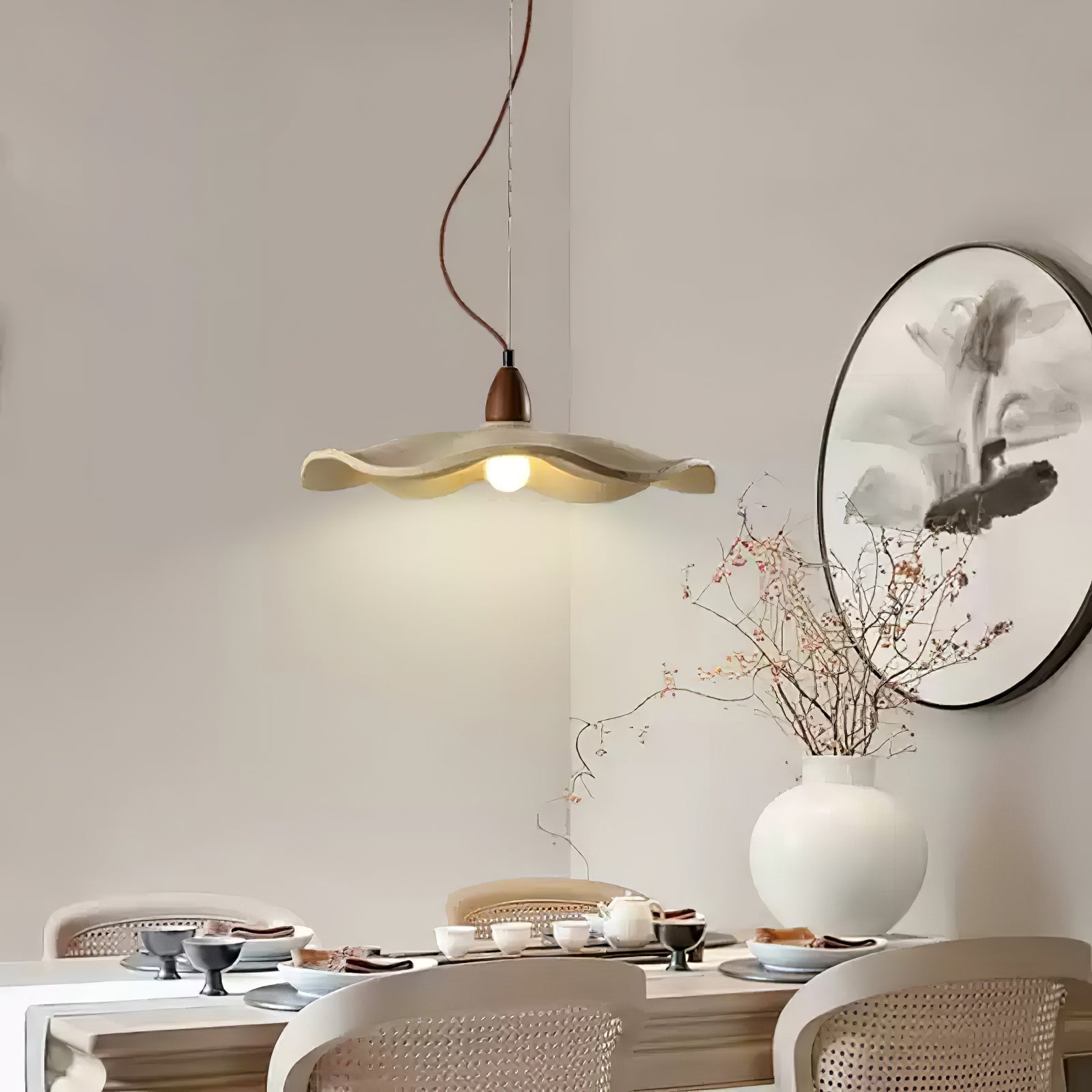 Siro Zement Welle Pendelleuchte-Letslighting