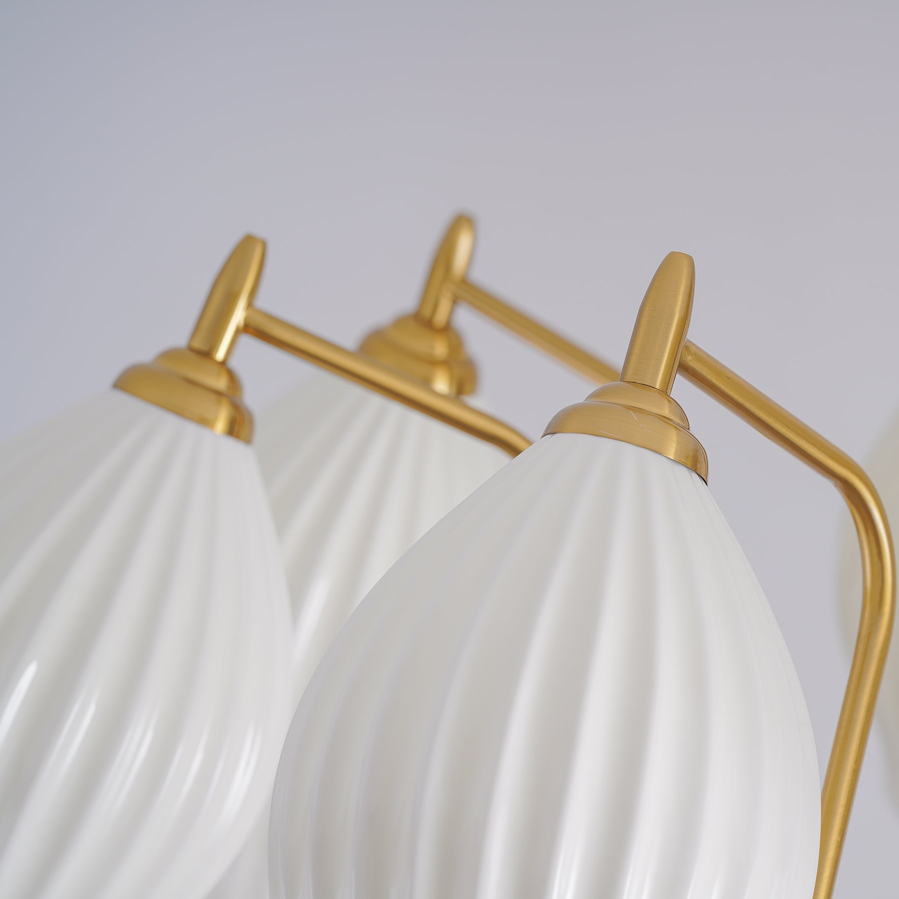 Lustra Keramik-Lüster Rippen Struktur Glas Elegant-Letslighting