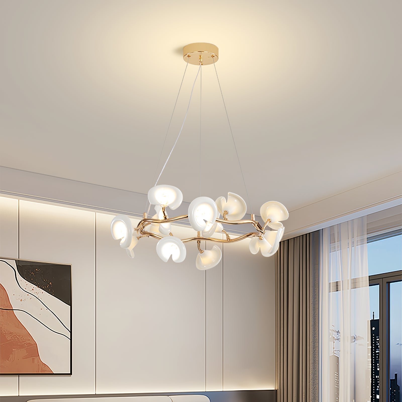 Aurora Kronleuchter Blüte Zweig Elegant-Letslighting