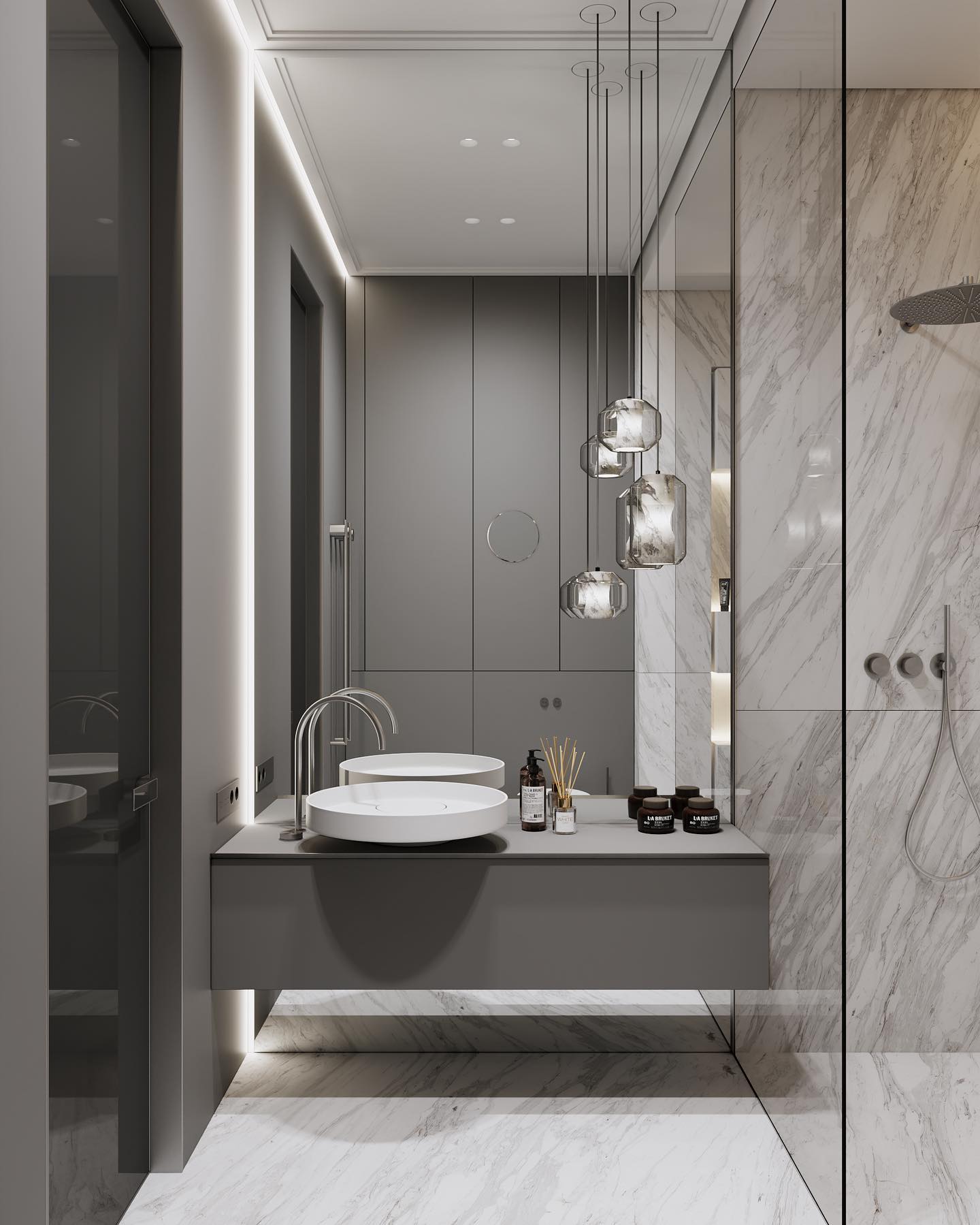 Allirila Modern Minimalist Alabaster Glass Pendant Lamp - Letslighting