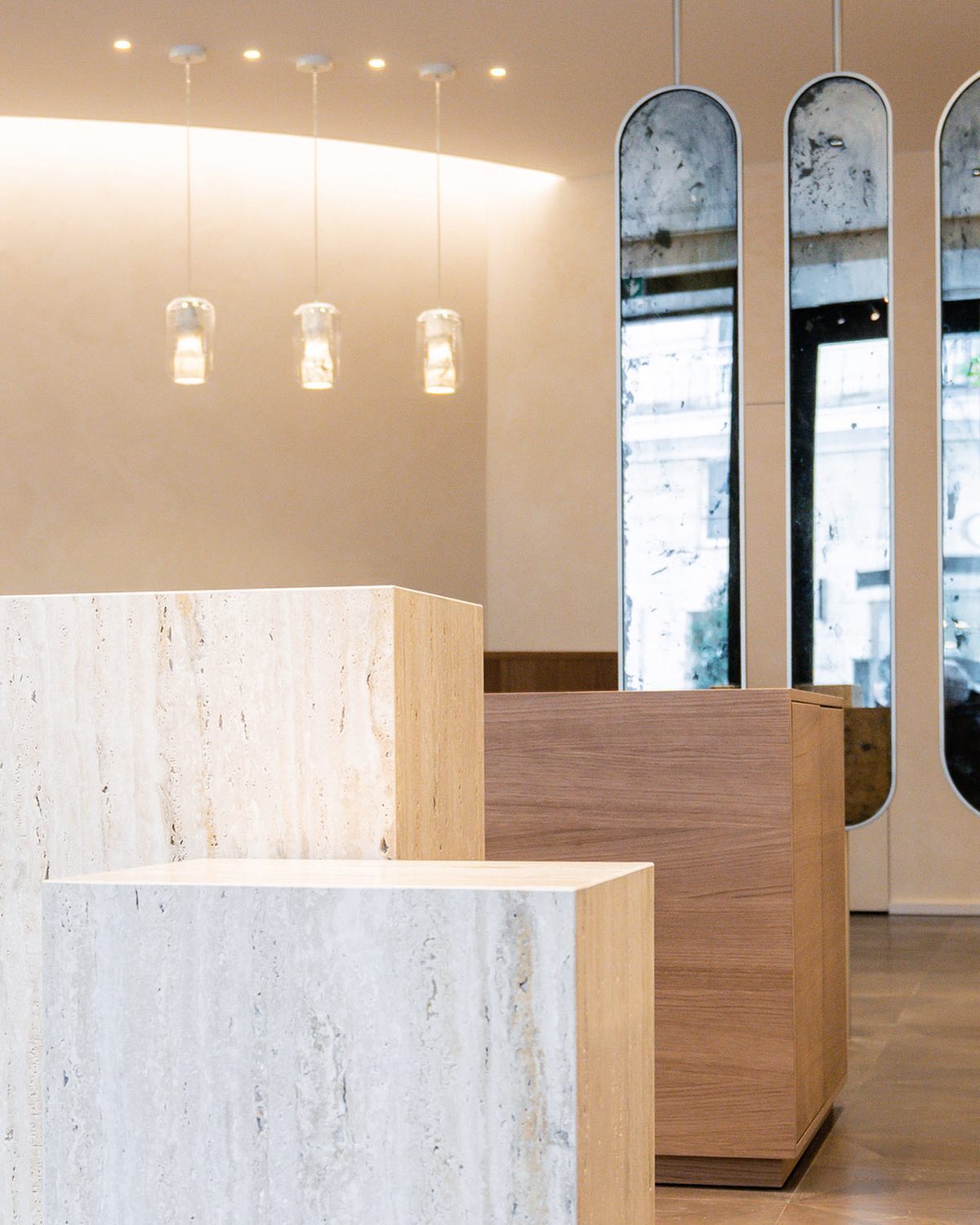 Allirila Modern Minimalist Alabaster Glass Pendant Lamp - Letslighting