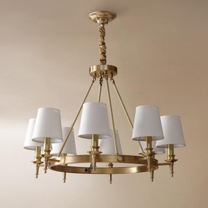 Antique Brass Chandelier - Blowlighting