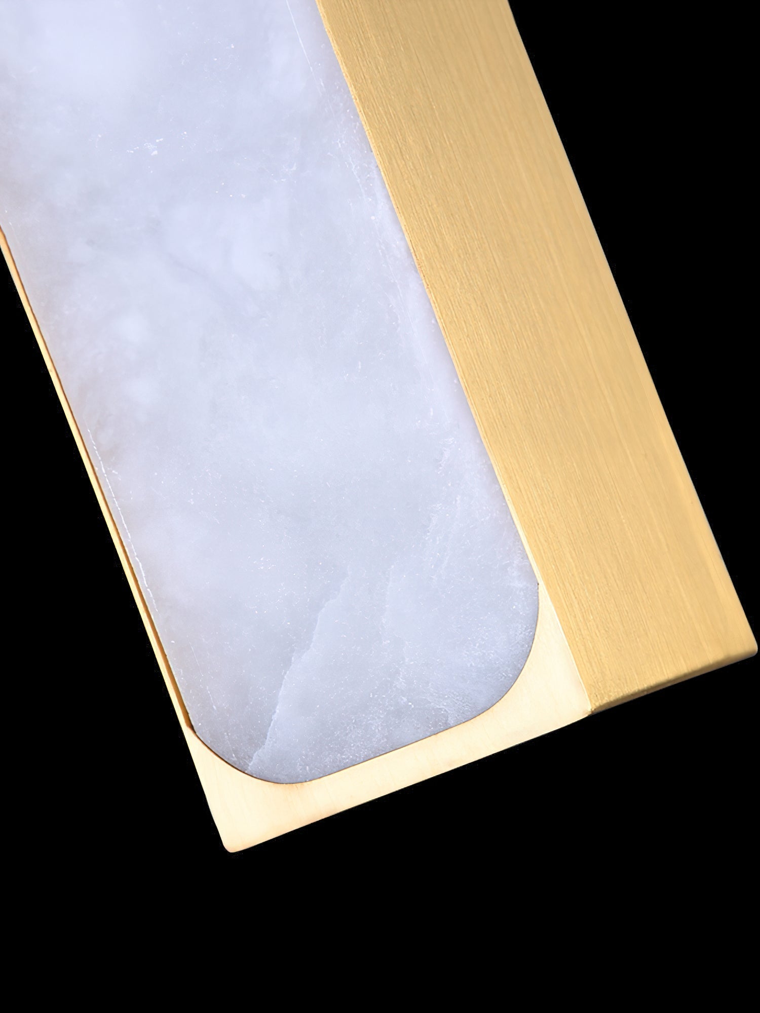 Gleam Modern Minimalist Brass Alabaster Pendant Light - Letslighting