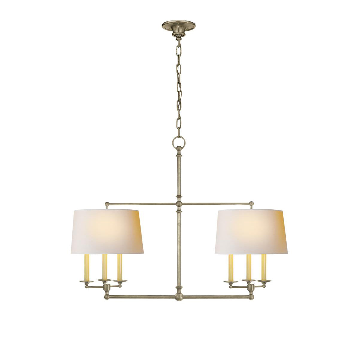 Inlay Klassischer Vintage-Kronleuchter aus Messing-Letslighting