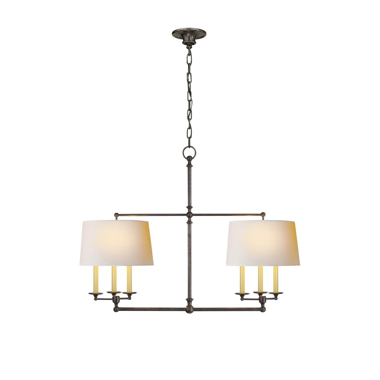 Inlay Klassischer Vintage-Kronleuchter aus Messing-Letslighting