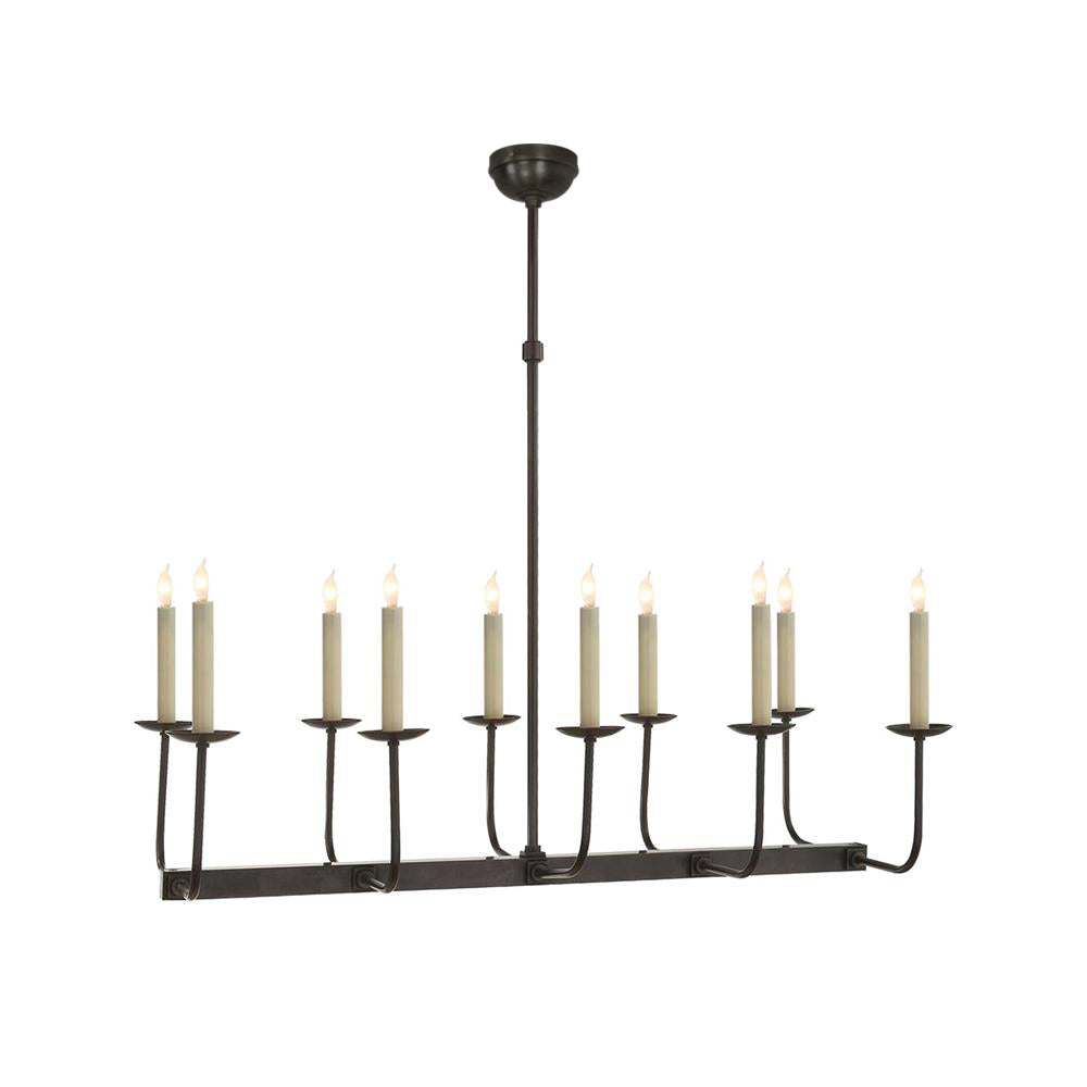 Beacon Linearer Kronleuchter aus Messinggewebe-Letslighting
