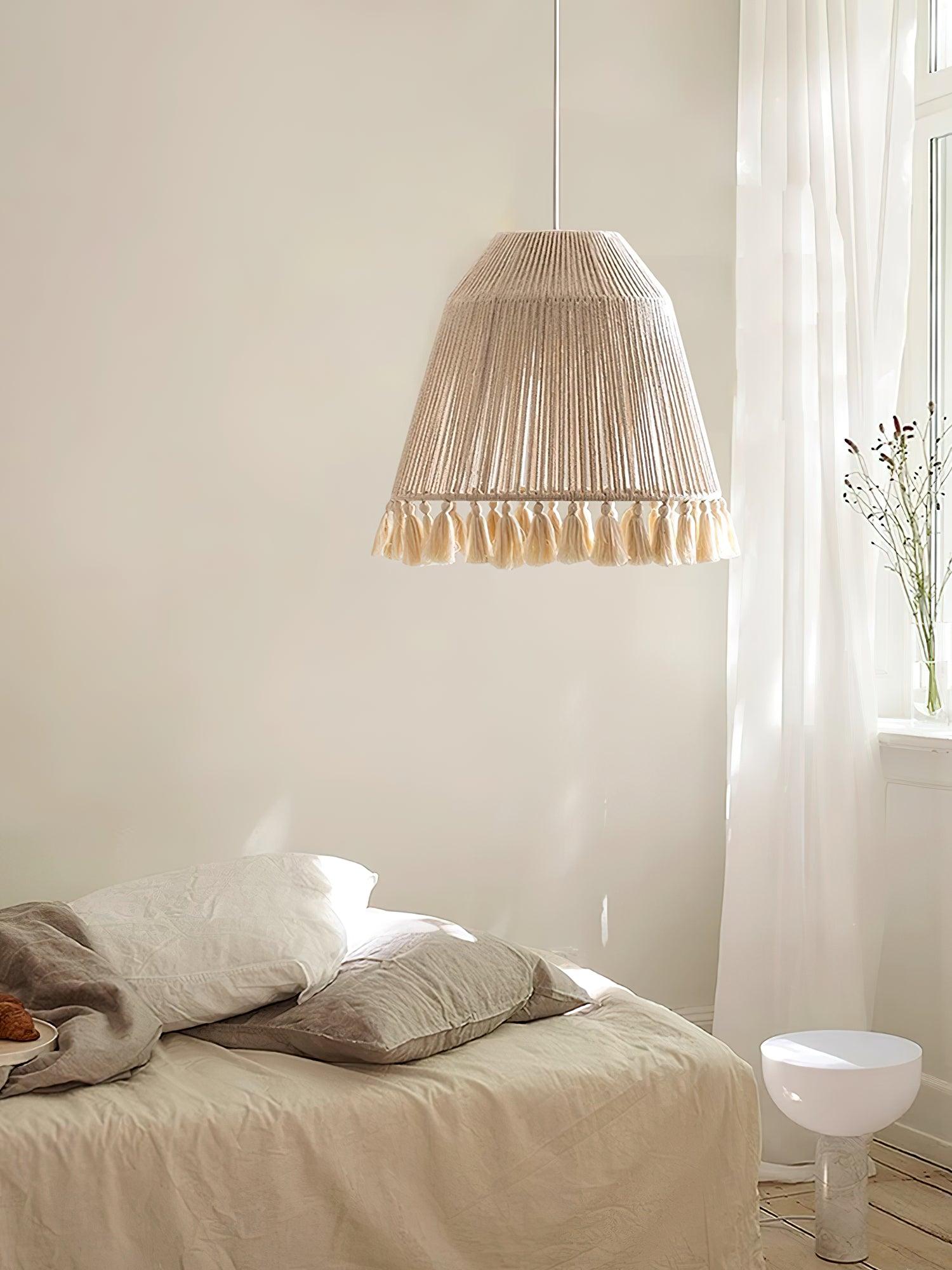 Alsolia Traditionelle Quasten-Seil-Anhängerlampe-Letslighting