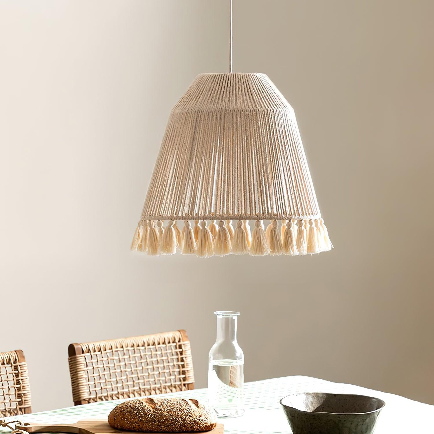 Alsolia Traditionelle Quasten-Seil-Anhängerlampe-Letslighting