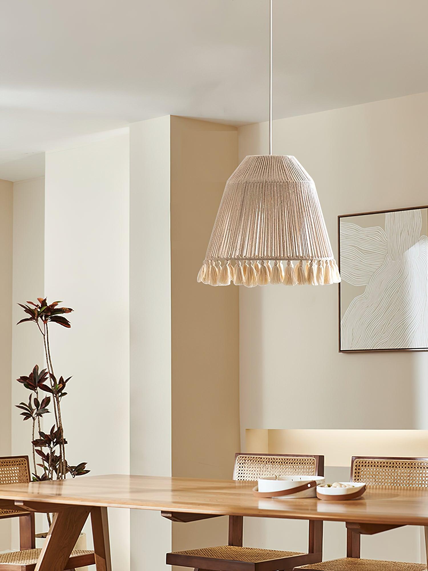 Alsolia Traditionelle Quasten-Seil-Anhängerlampe-Letslighting