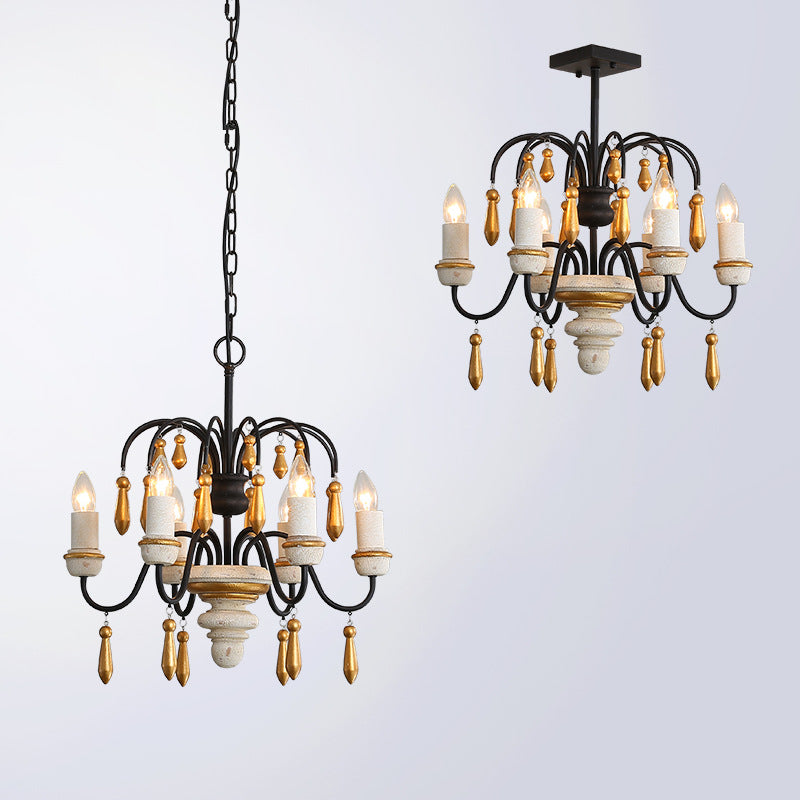 Niche Vintage Nobles Holzleuchter-Letslighting