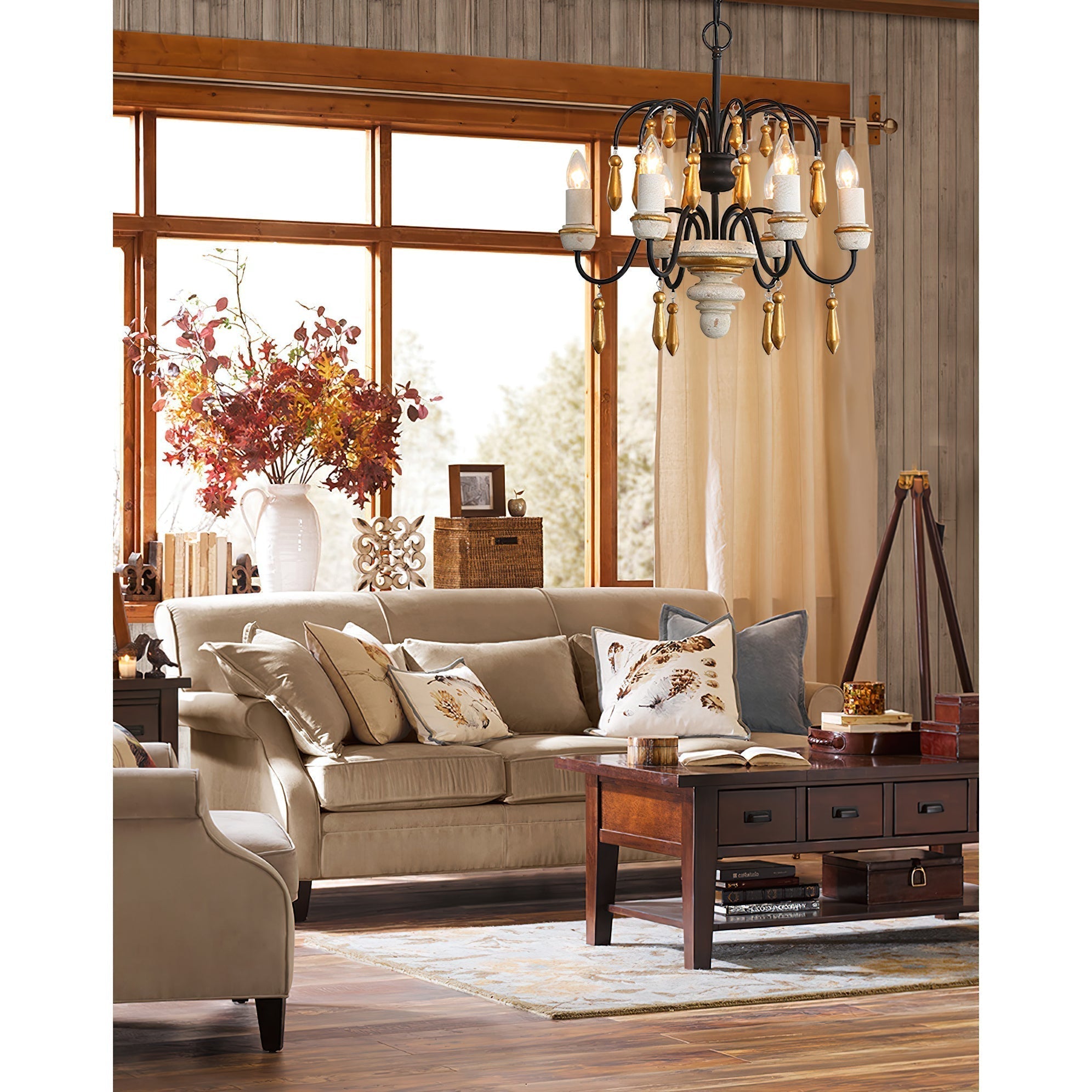 Niche Vintage Nobles Holzleuchter-Letslighting