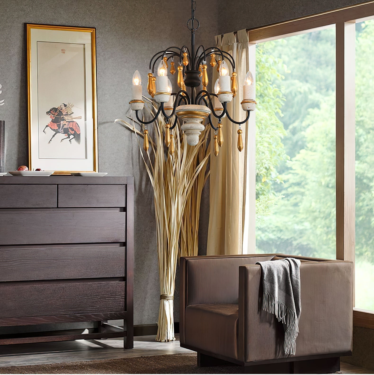 Niche Vintage Nobles Holzleuchter-Letslighting
