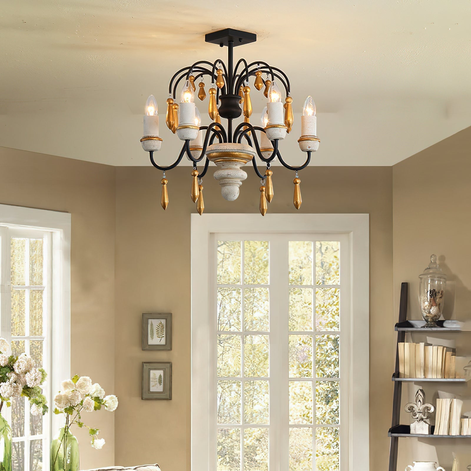 Niche Vintage Nobles Holzleuchter-Letslighting