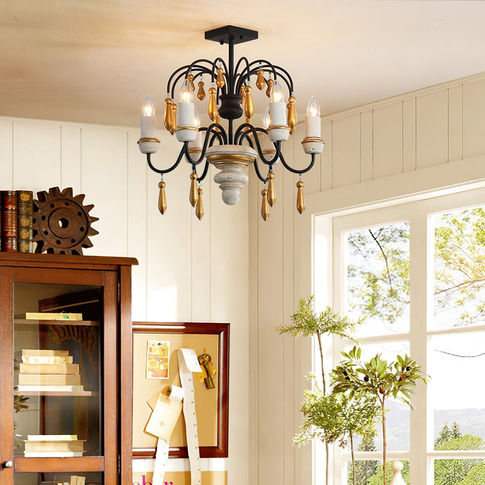 Niche Vintage Nobles Holzleuchter-Letslighting