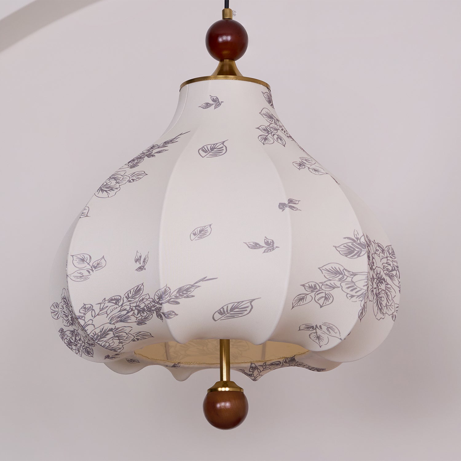 Petal Vintage-Holz-Pendelleuchte-Letslighting