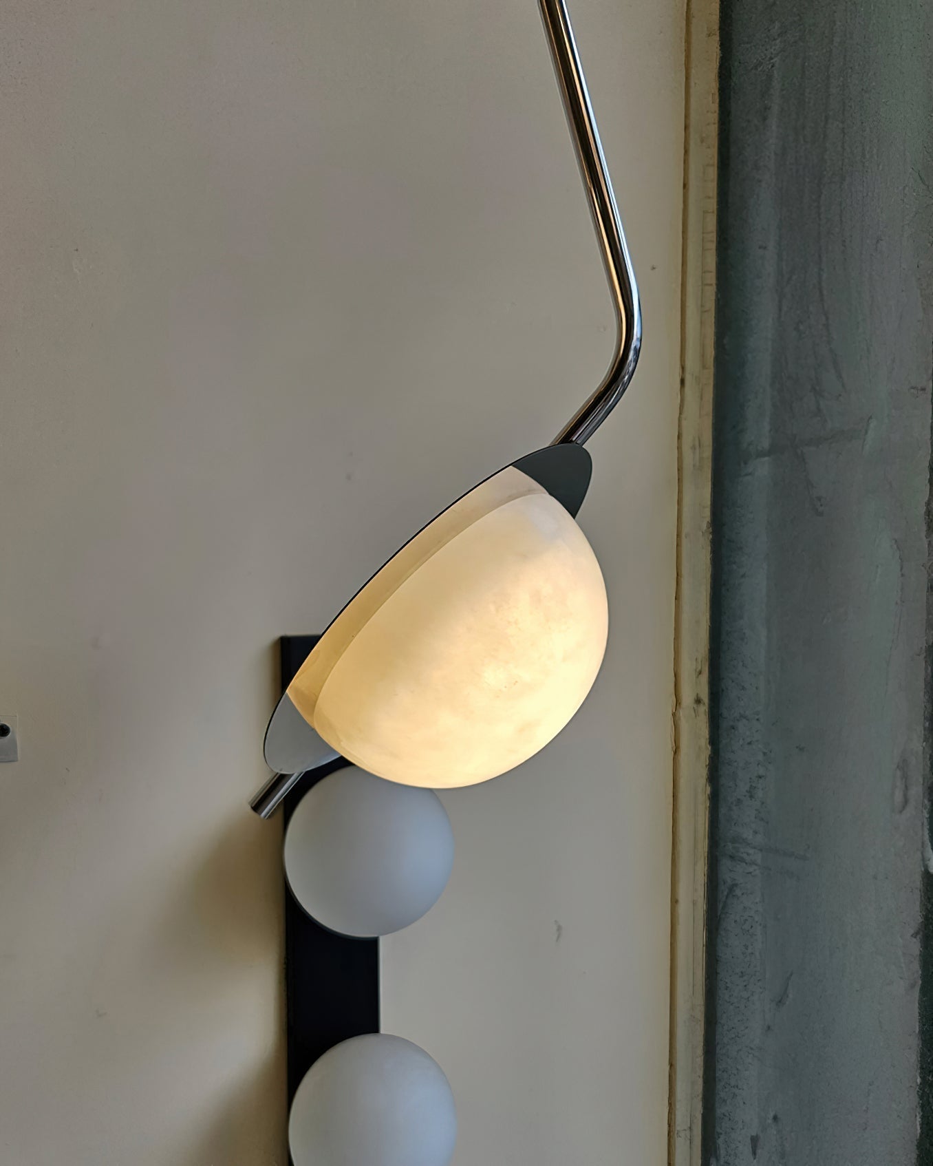 Ivvaros Chic Modern Minimalist LuminanceStainless Alabaster Pendant Light - Letslighting