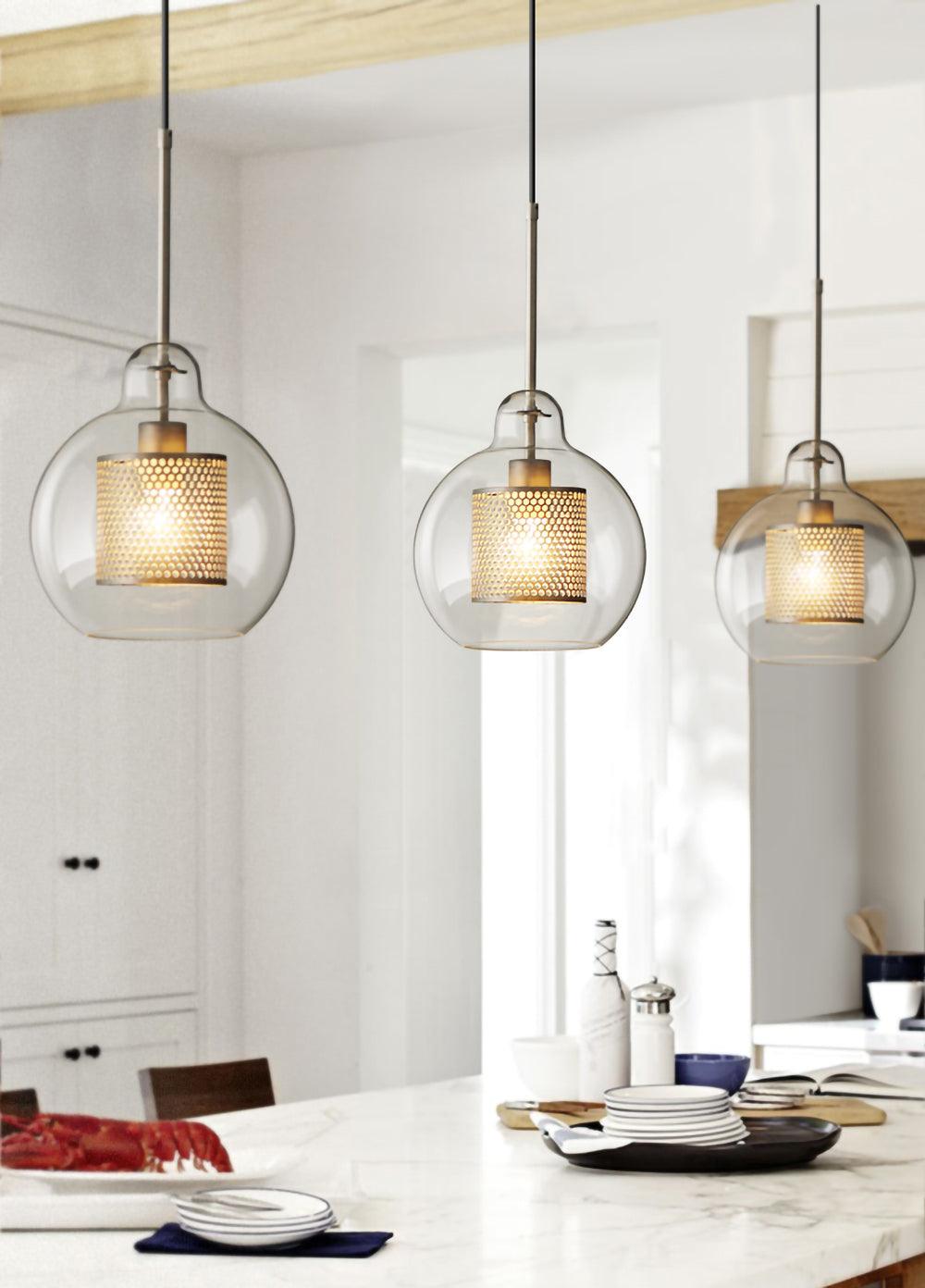 Lustra Pendelleuchte Lampe Chiswick Glas für Wohn Zimmer-Letslighting