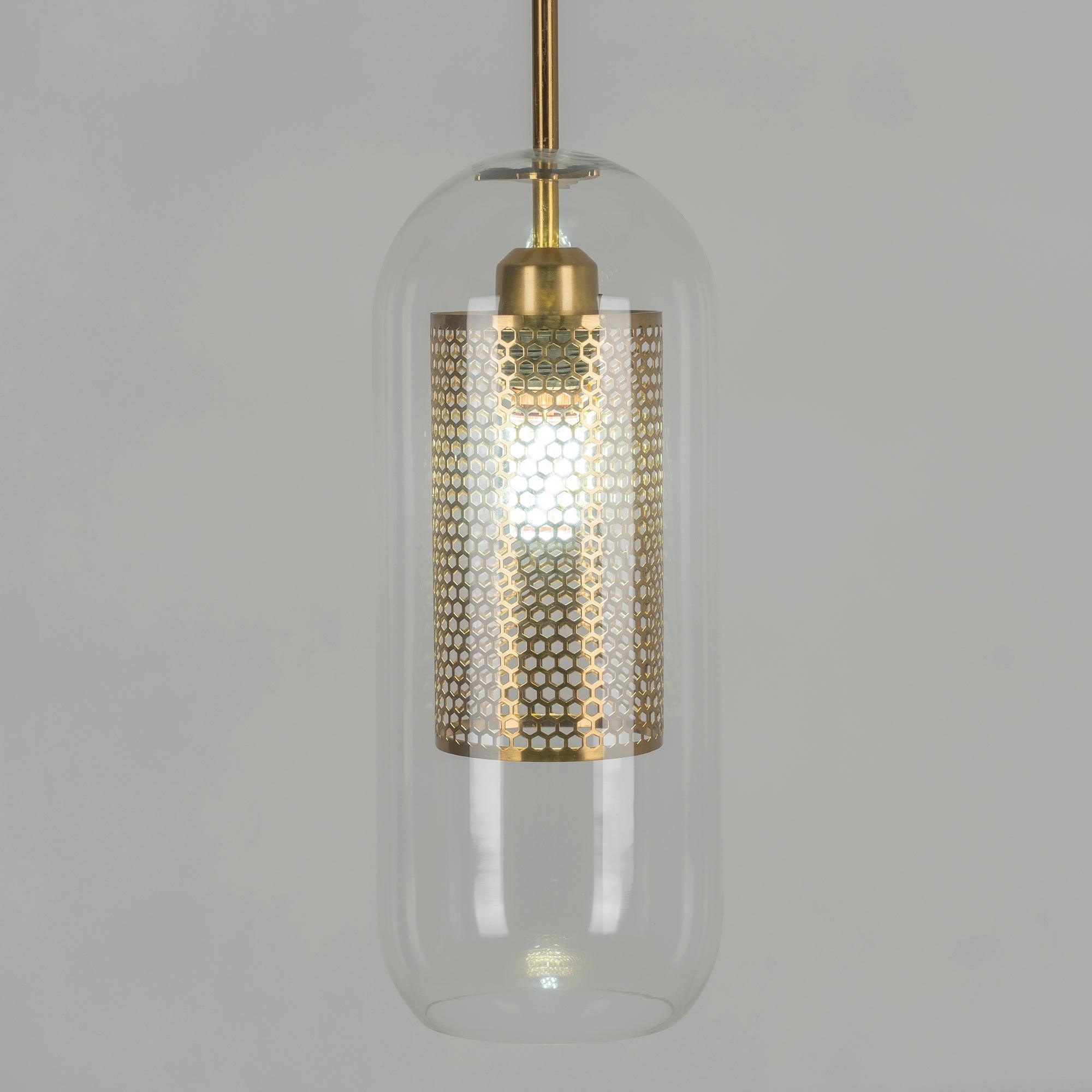 Lustra Pendelleuchte Lampe Chiswick Glas für Wohn Zimmer-Letslighting