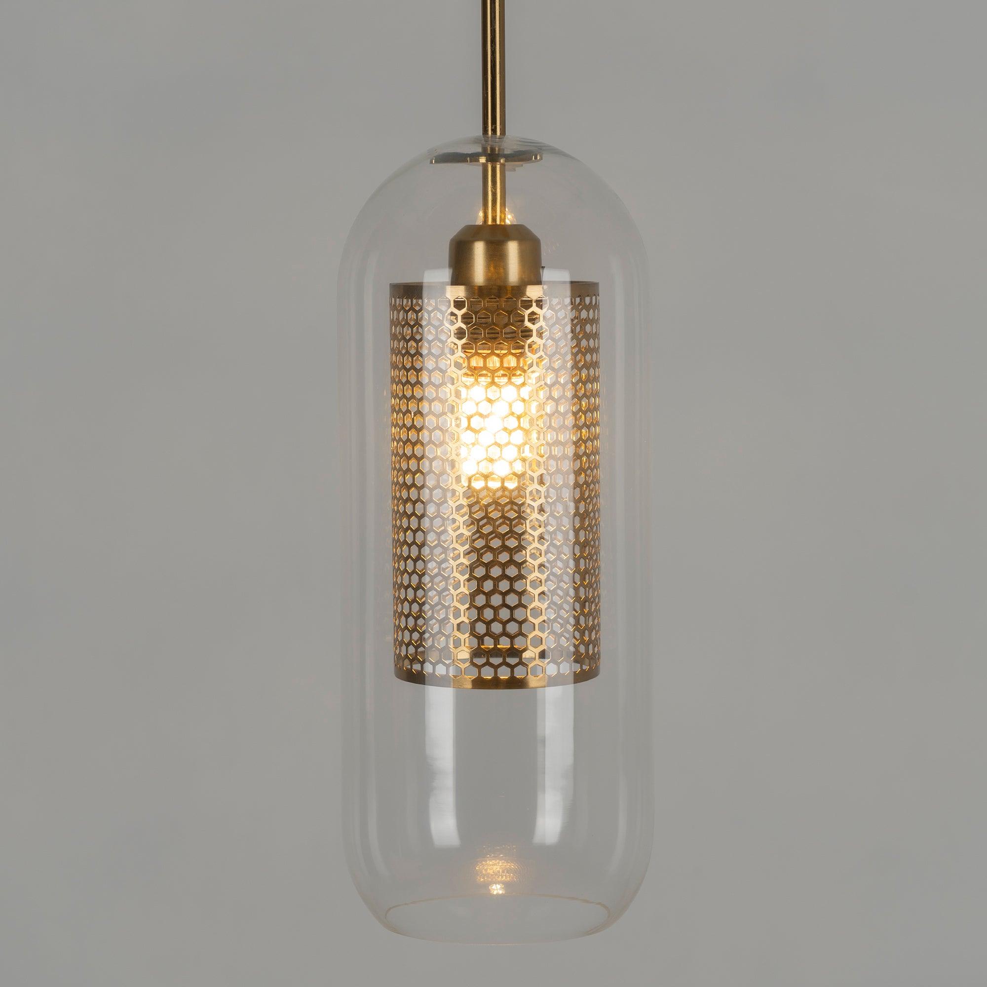 Lustra Pendelleuchte Lampe Chiswick Glas für Wohn Zimmer-Letslighting