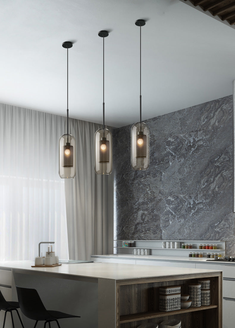 Lustra Pendelleuchte Lampe Chiswick Glas für Wohn Zimmer-Letslighting