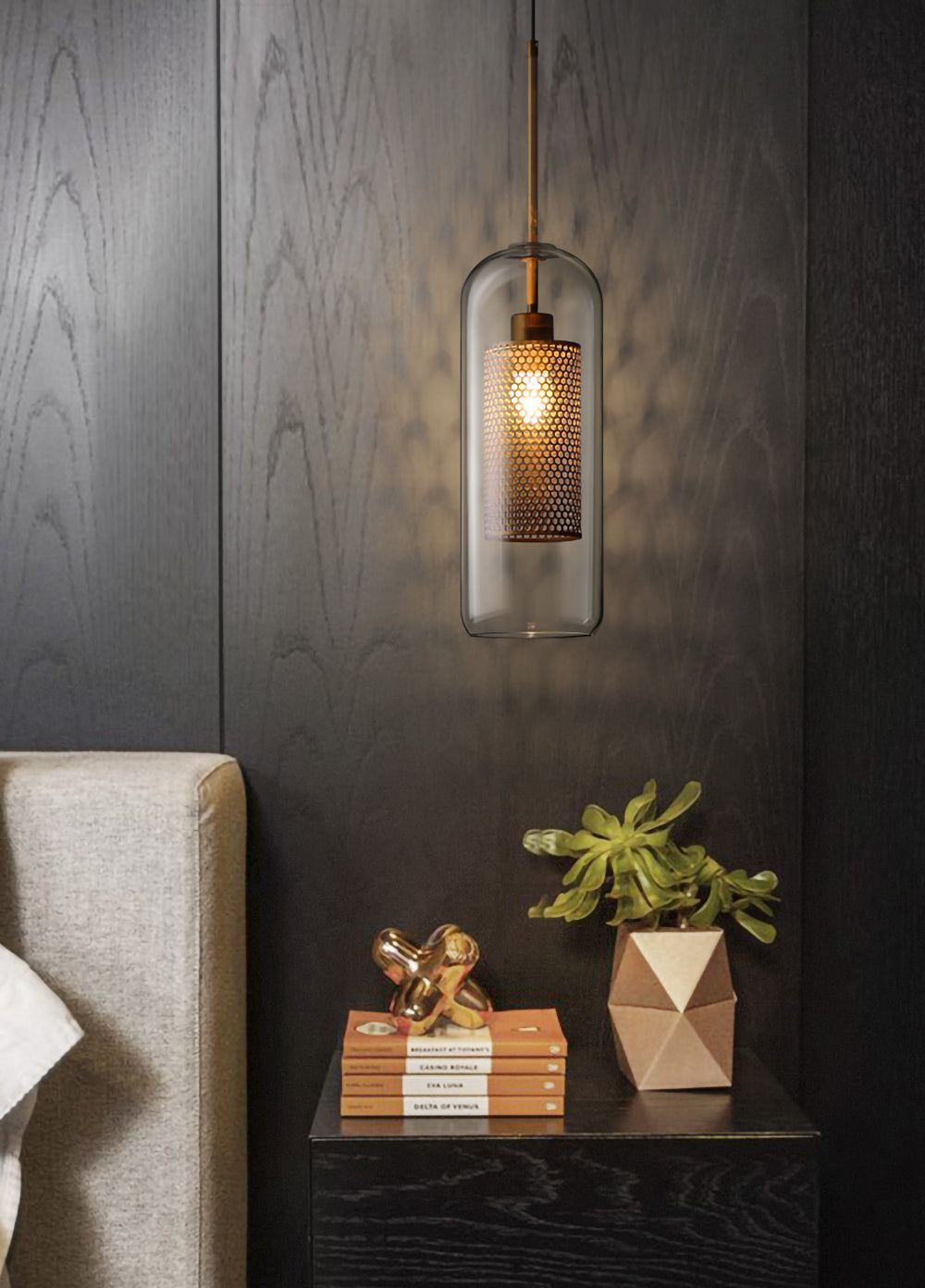 Lustra Pendelleuchte Lampe Chiswick Glas für Wohn Zimmer-Letslighting