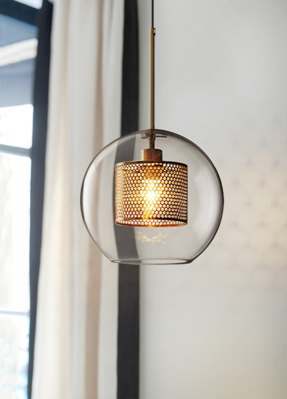 Lustra Pendelleuchte Lampe Chiswick Glas für Wohn Zimmer-Letslighting