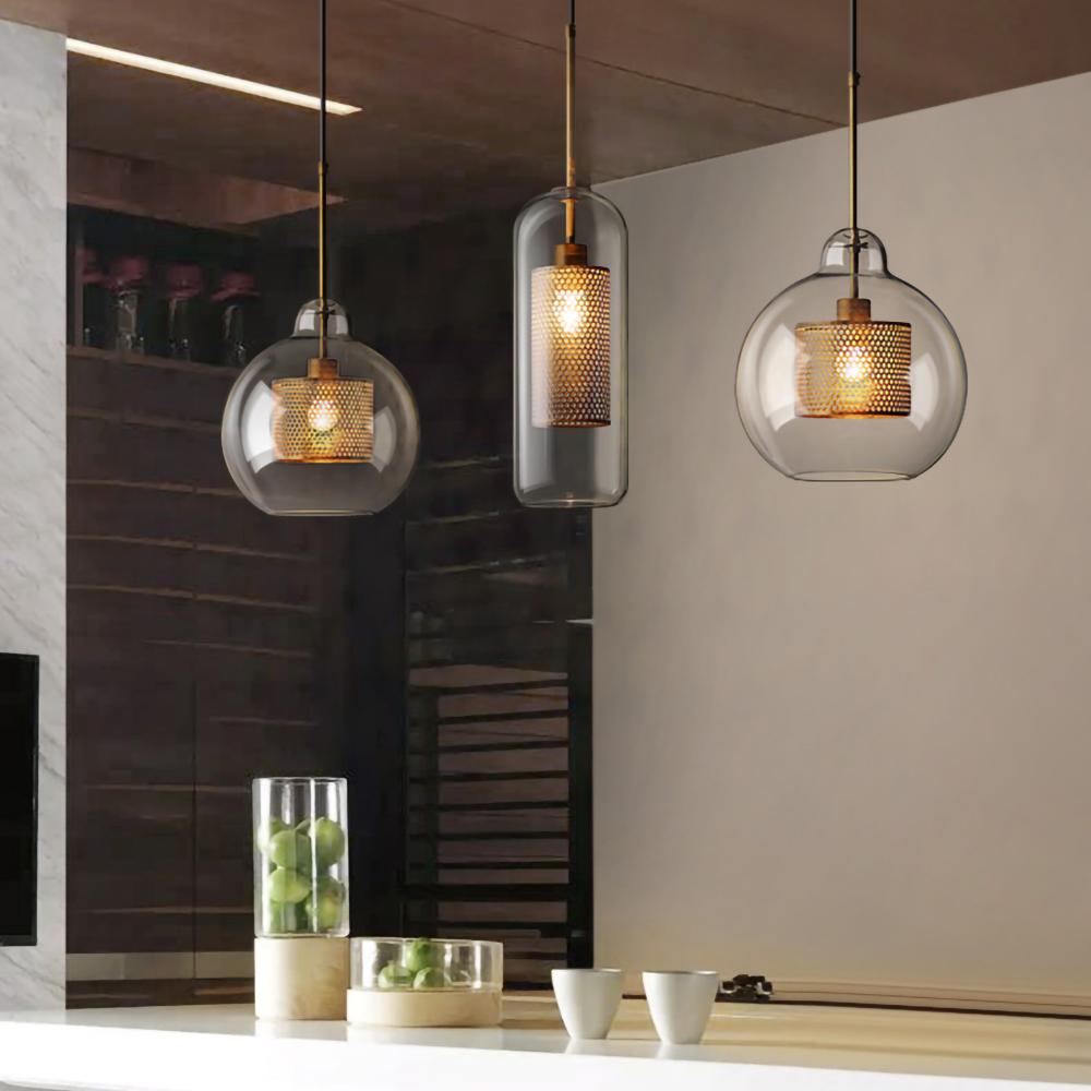 Lustra Pendelleuchte Lampe Chiswick Glas für Wohn Zimmer-Letslighting