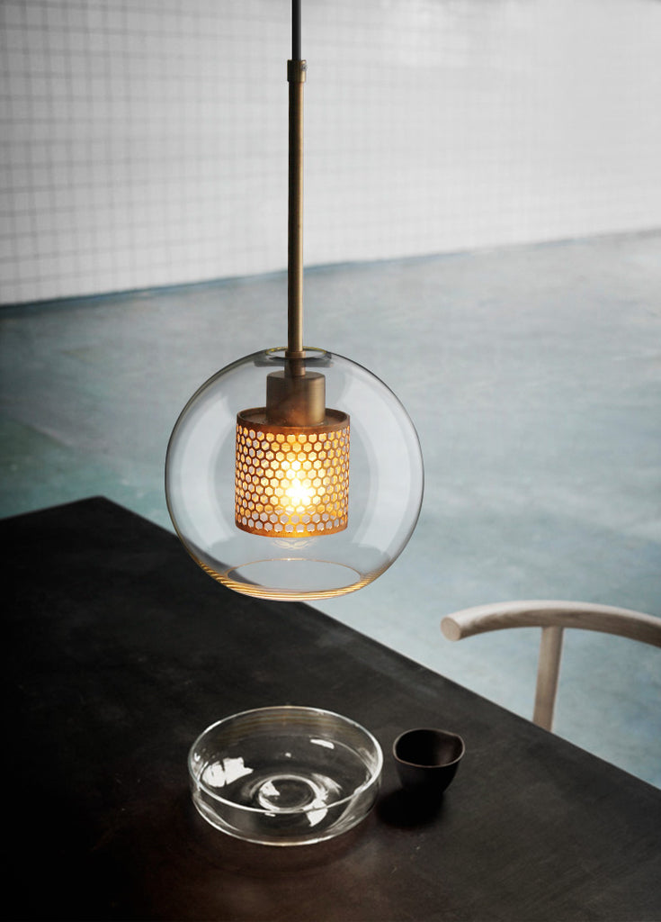 Lustra Pendelleuchte Lampe Chiswick Glas für Wohn Zimmer-Letslighting