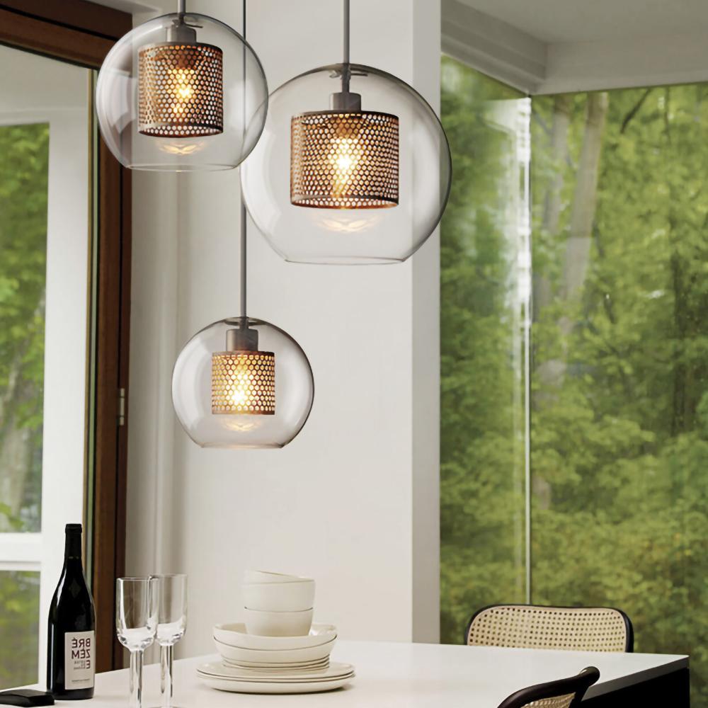 Lustra Pendelleuchte Lampe Chiswick Glas für Wohn Zimmer-Letslighting