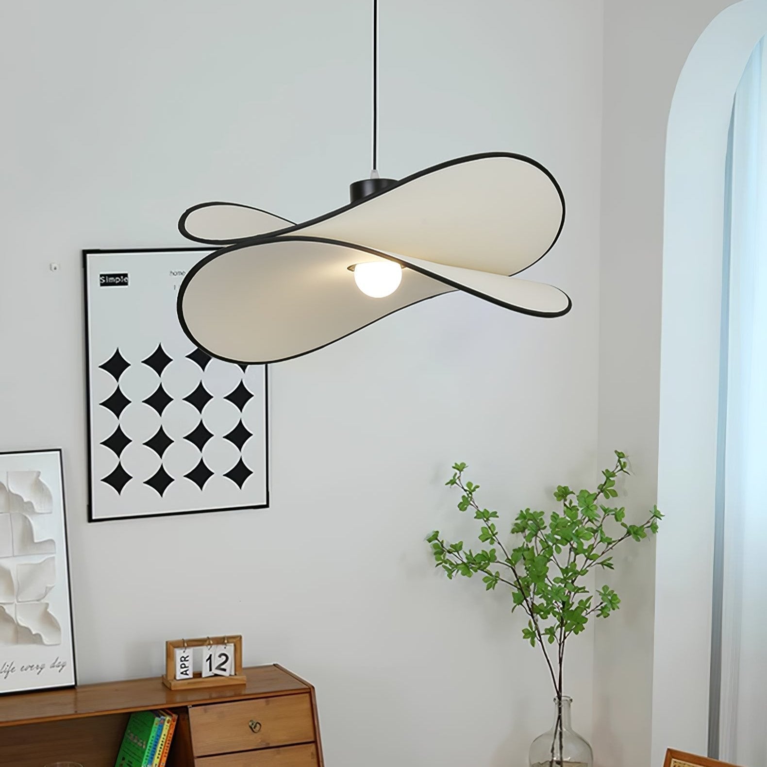 Lioran Stoff Künstlerisch Pendelleuchte-Letslighting