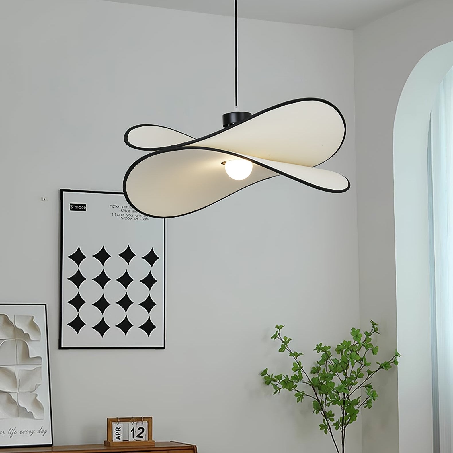 Lioran Stoff Künstlerisch Pendelleuchte-Letslighting