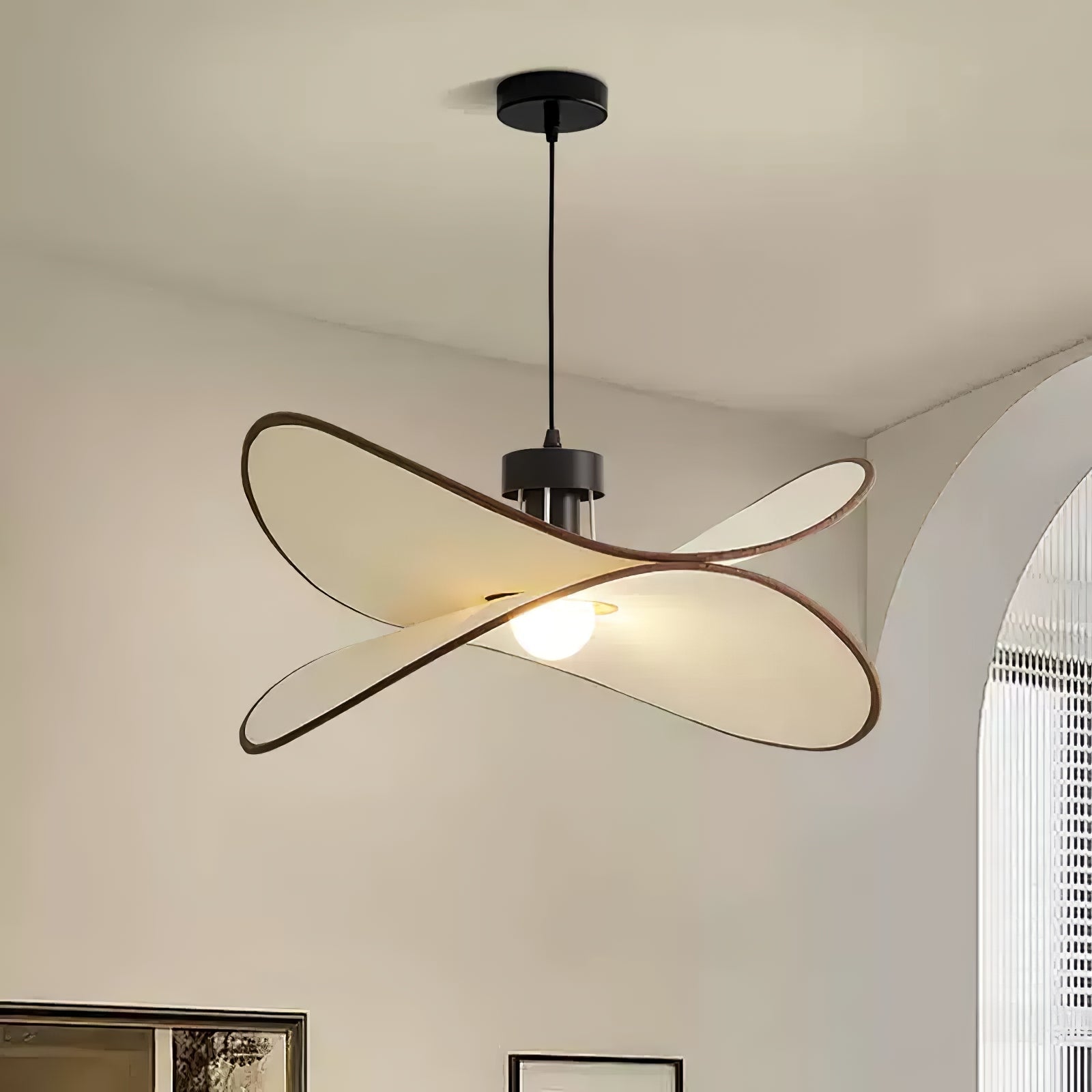 Lioran Stoff Künstlerisch Pendelleuchte-Letslighting