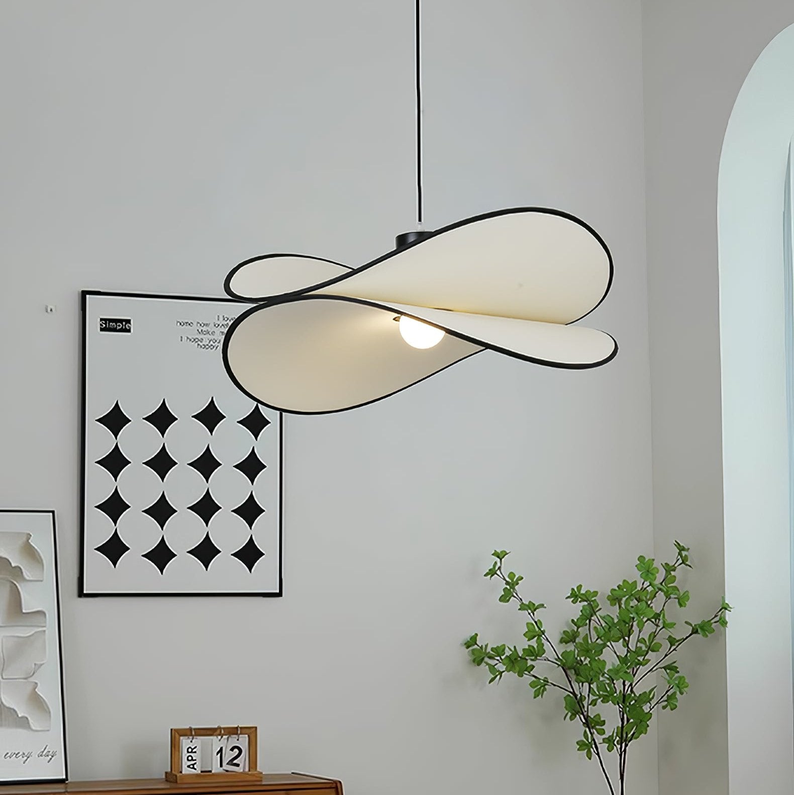 Lioran Stoff Künstlerisch Pendelleuchte-Letslighting