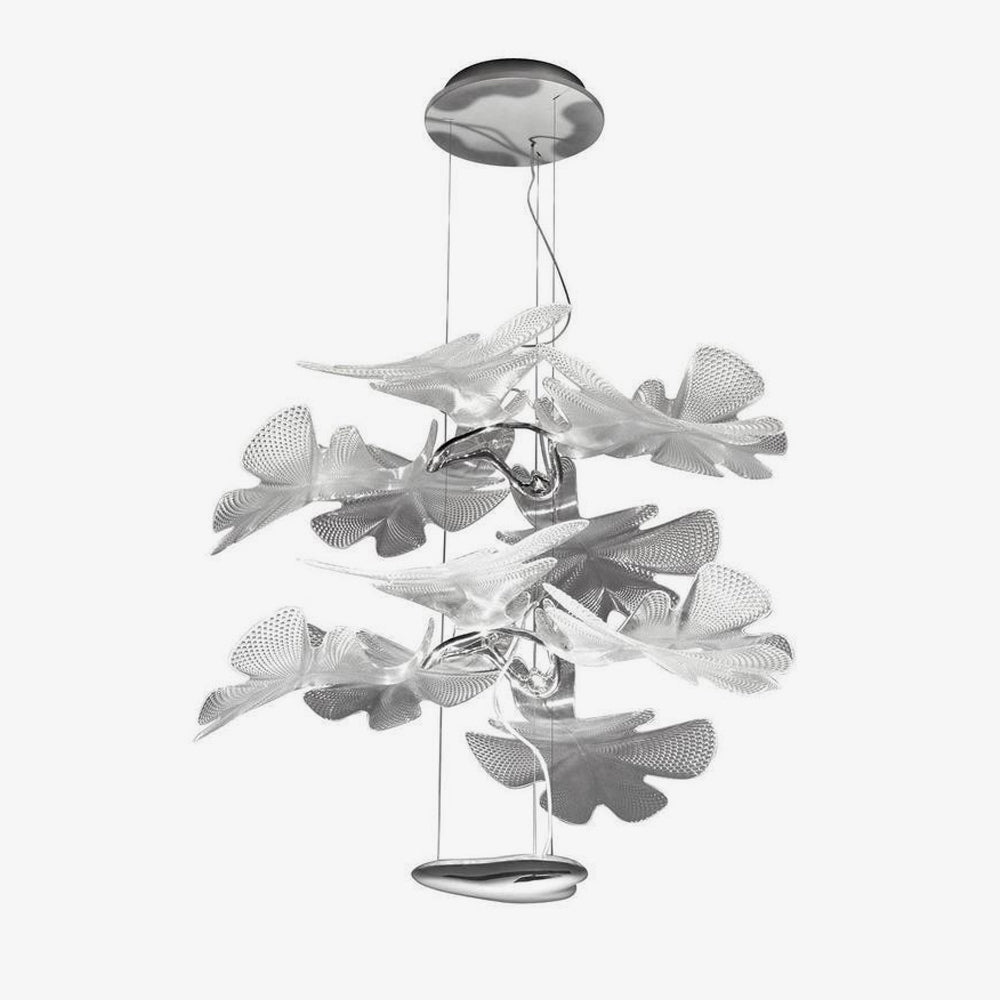 Solara Klarer Blatt-Deckenleuchter (Schwebeversion)-Letslighting