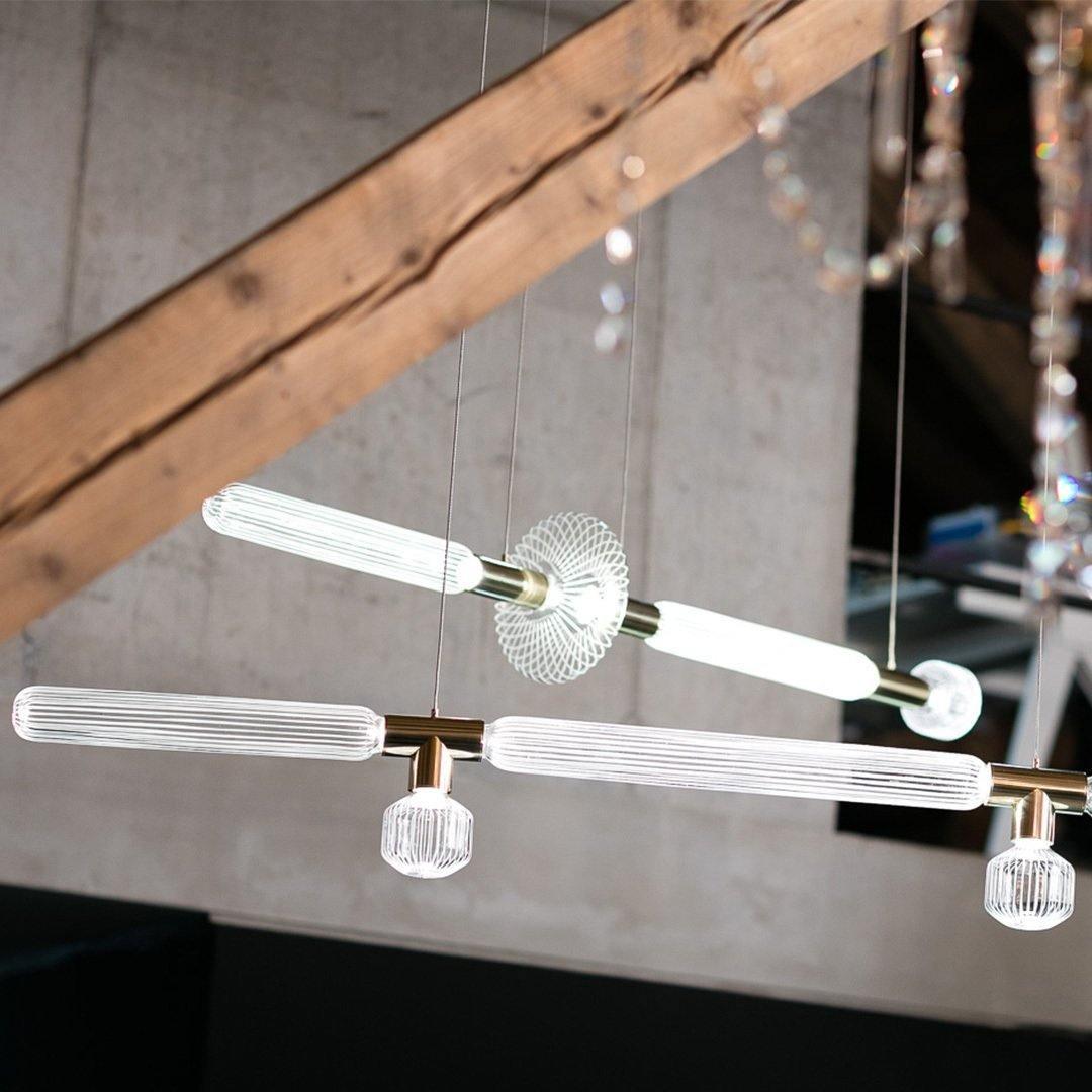 Solara Pendelleuchte Kristall Zylinder Cipher Modern-Letslighting