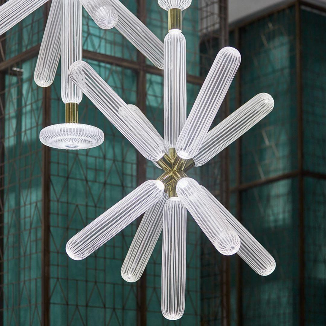 Solara Pendelleuchte Kristall Zylinder Cipher Modern-Letslighting